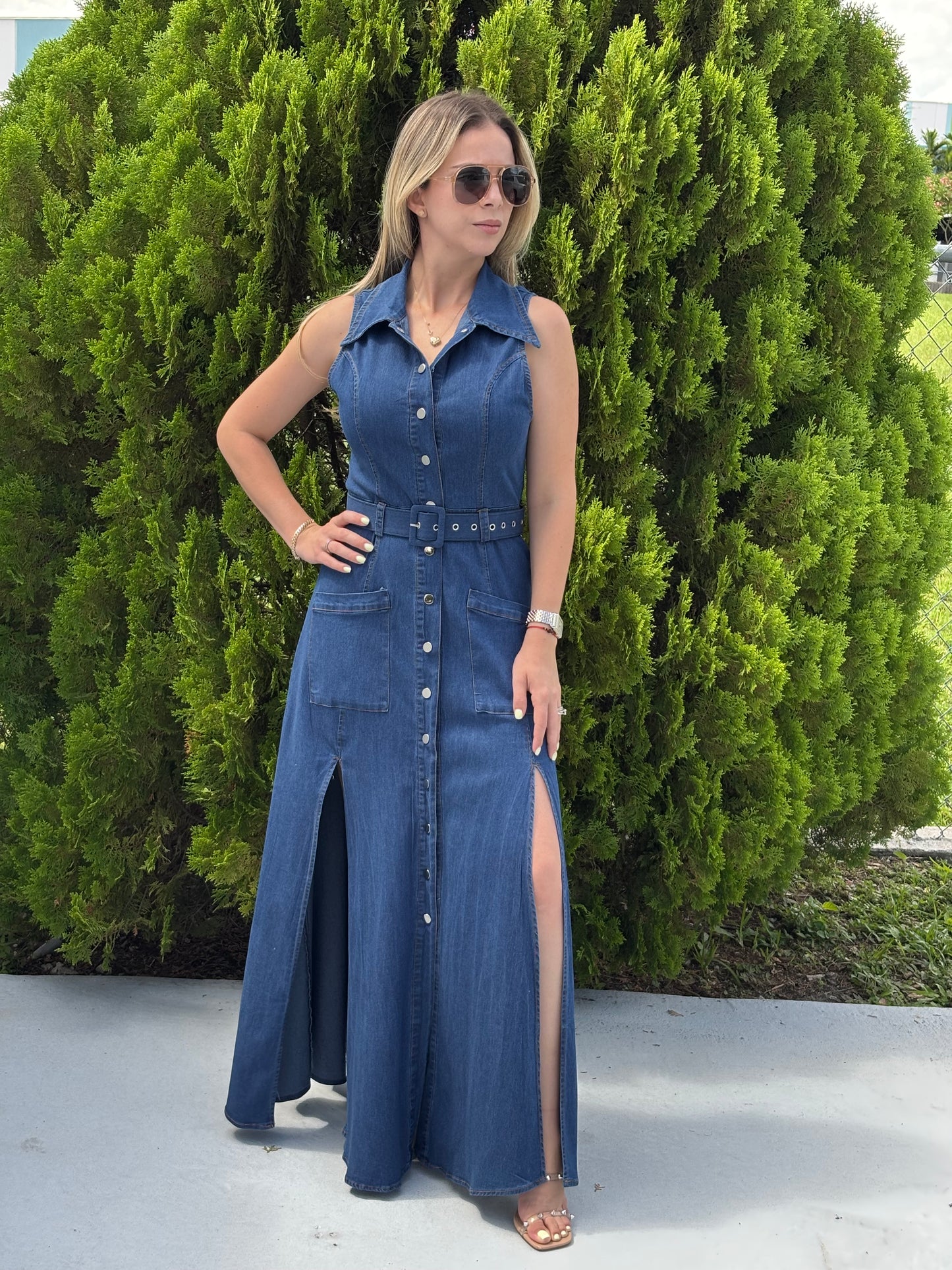 Vestido “Alexa” - Denim Elegante