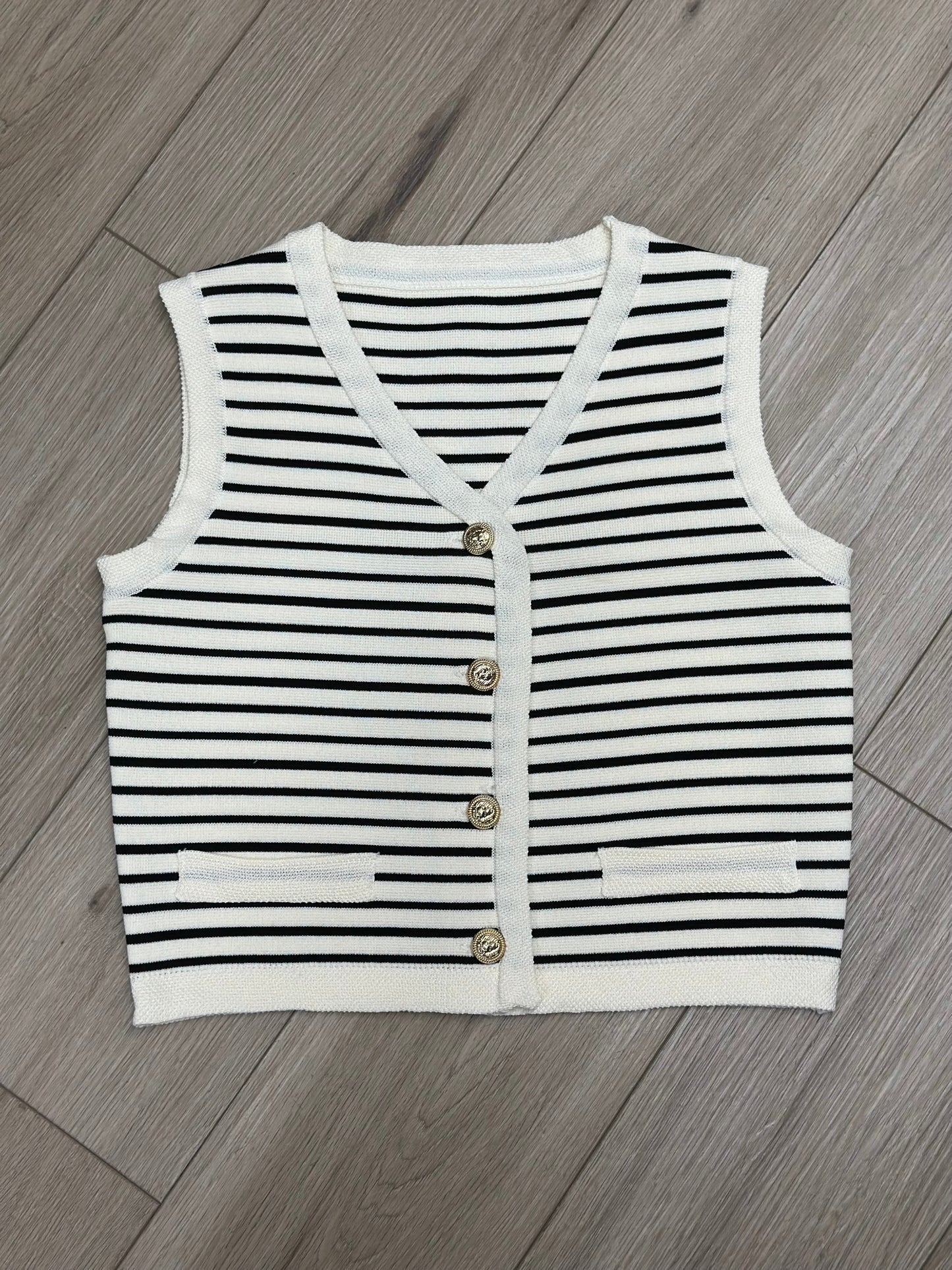 Stripes Sleeveless vest