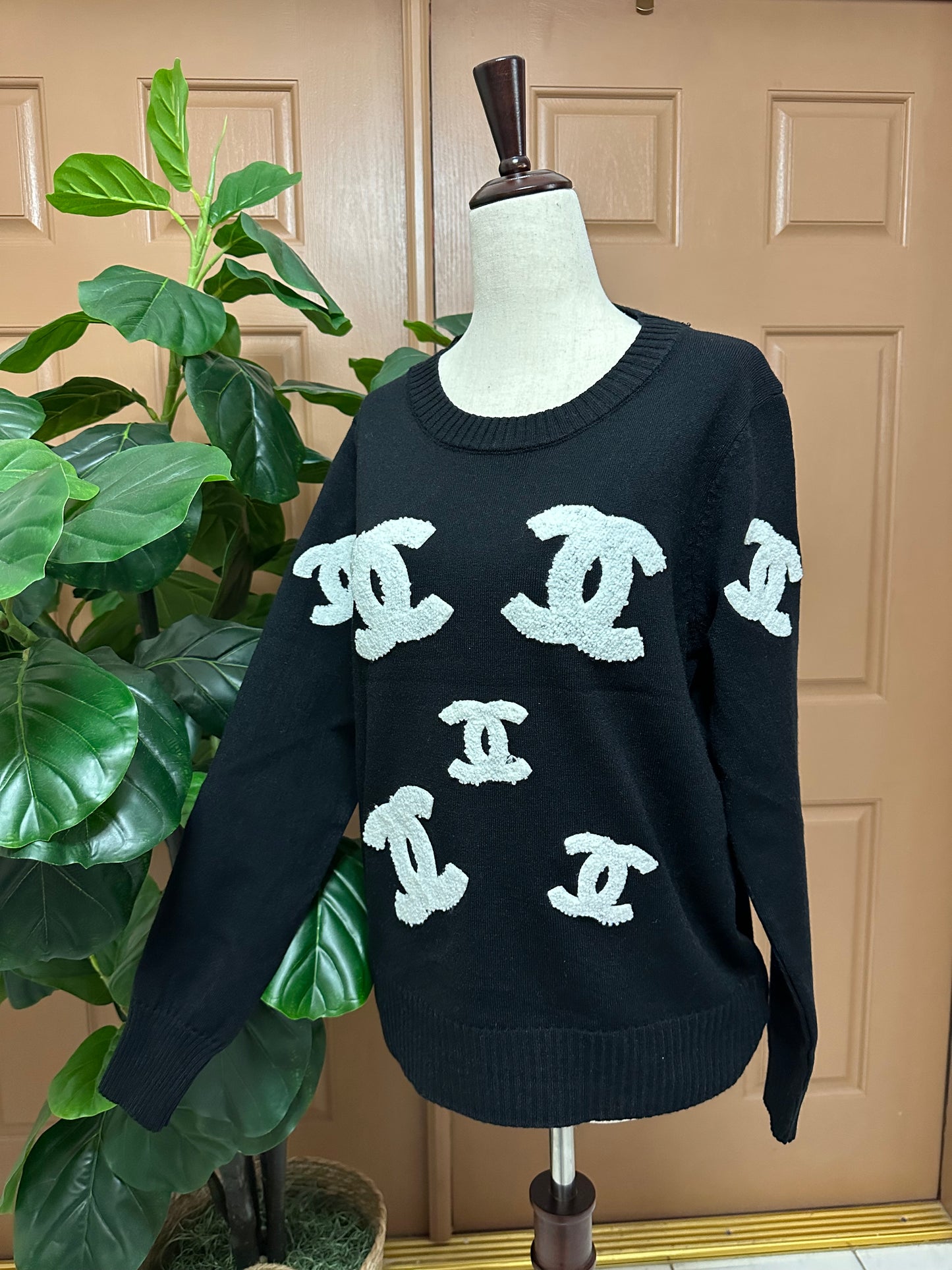 CC black sweater