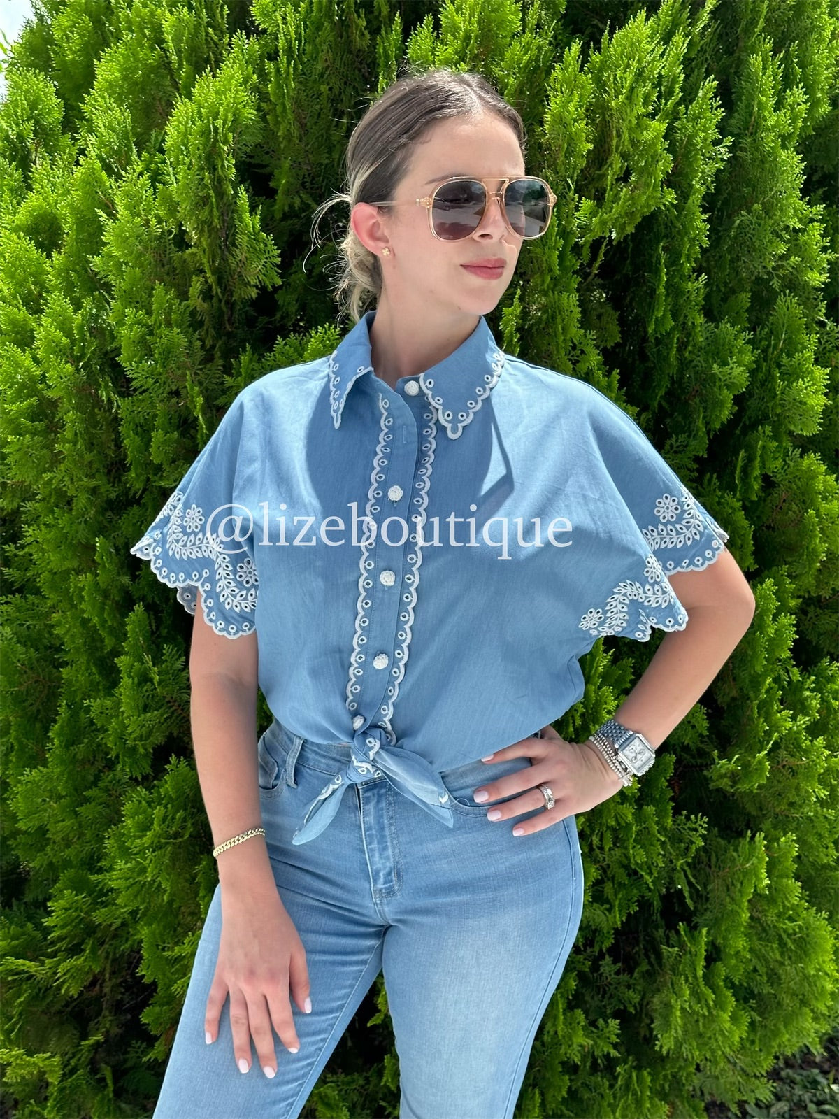 Denim shirt
