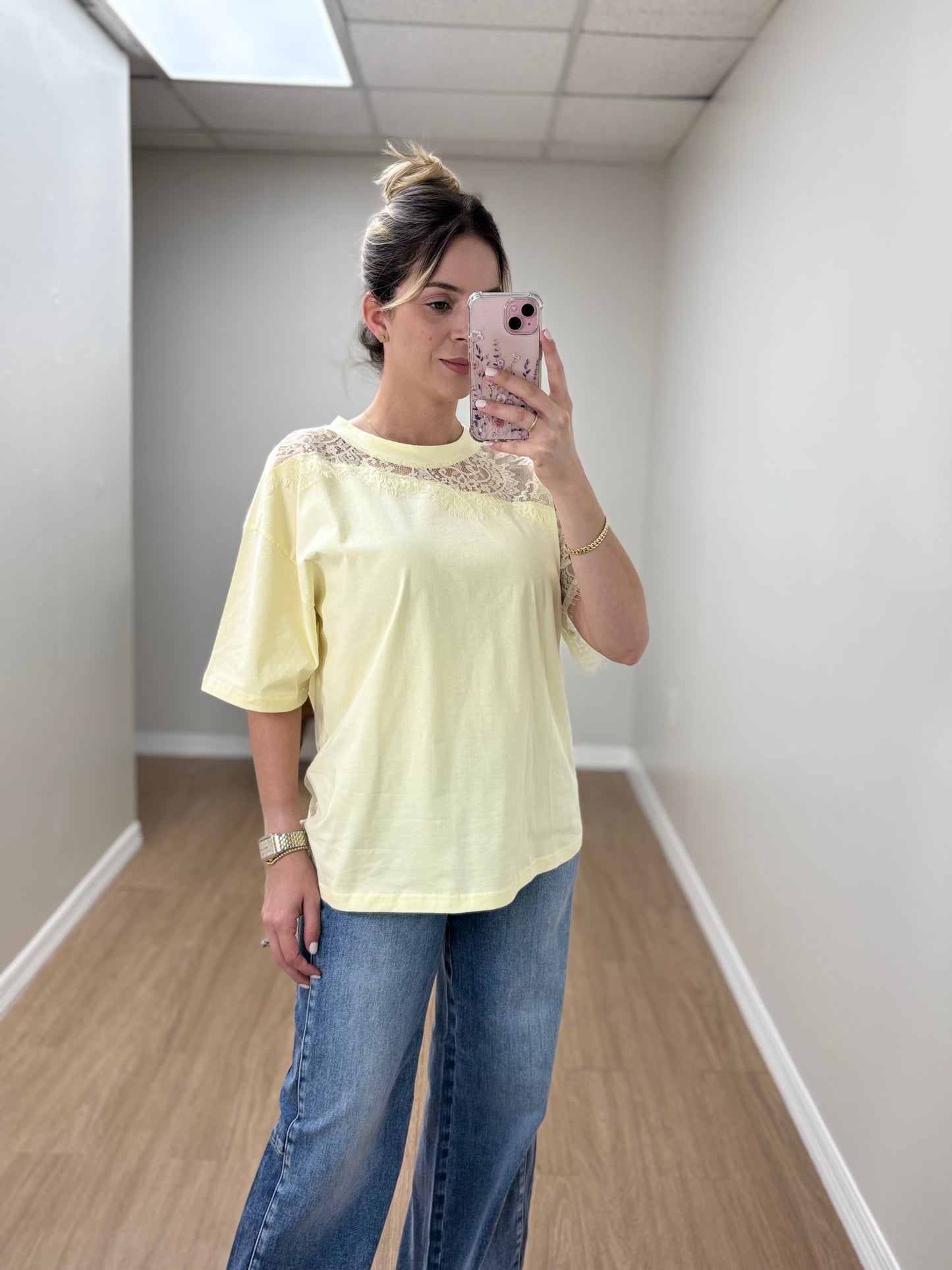 Tshirt con encaje