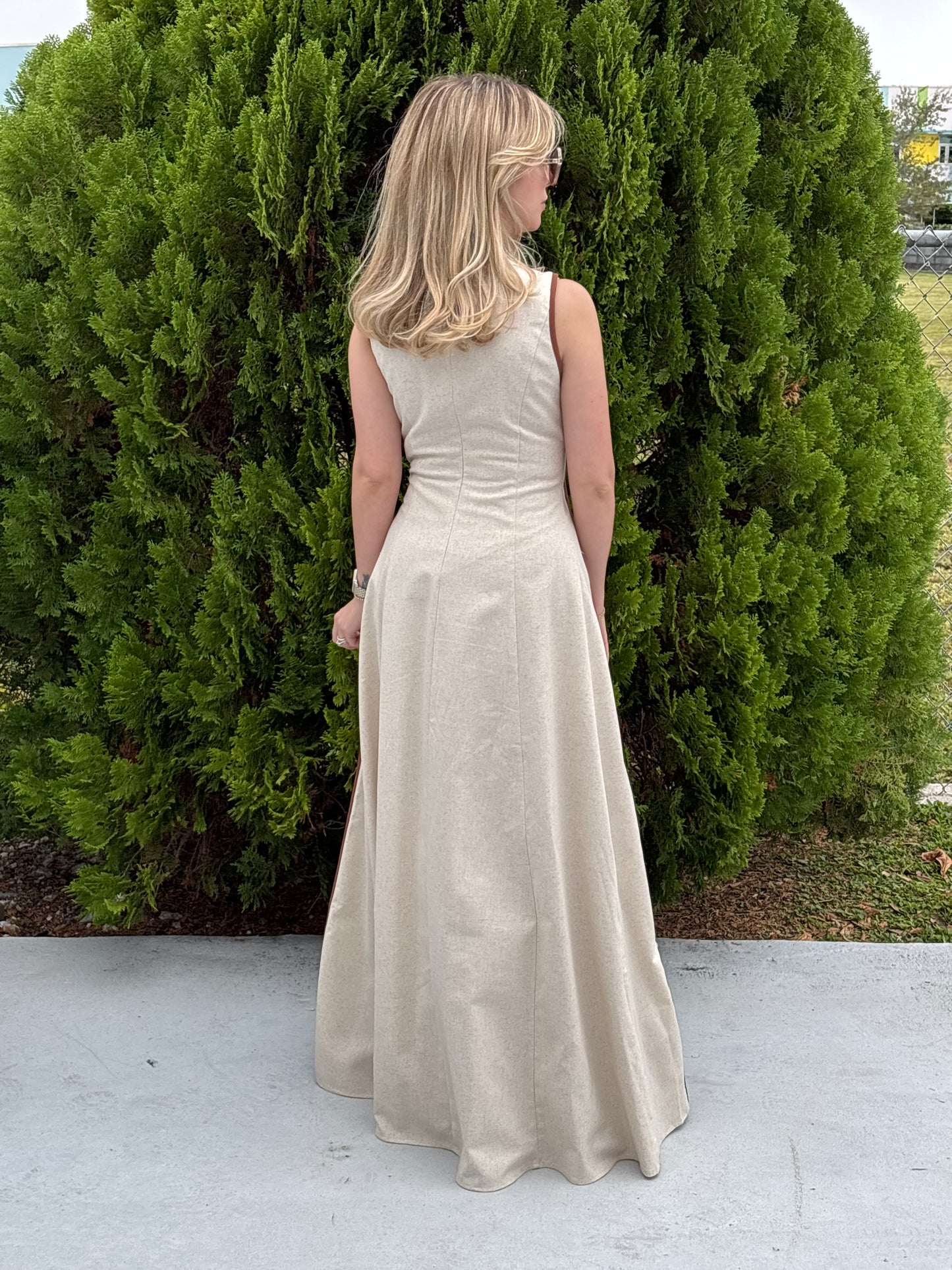Arianna linen maxi dress