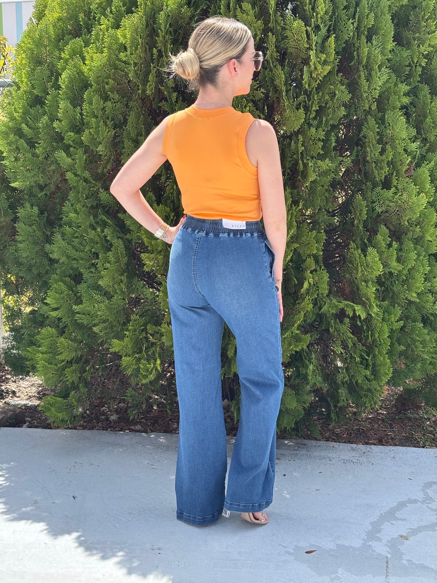 Risen elastic waist