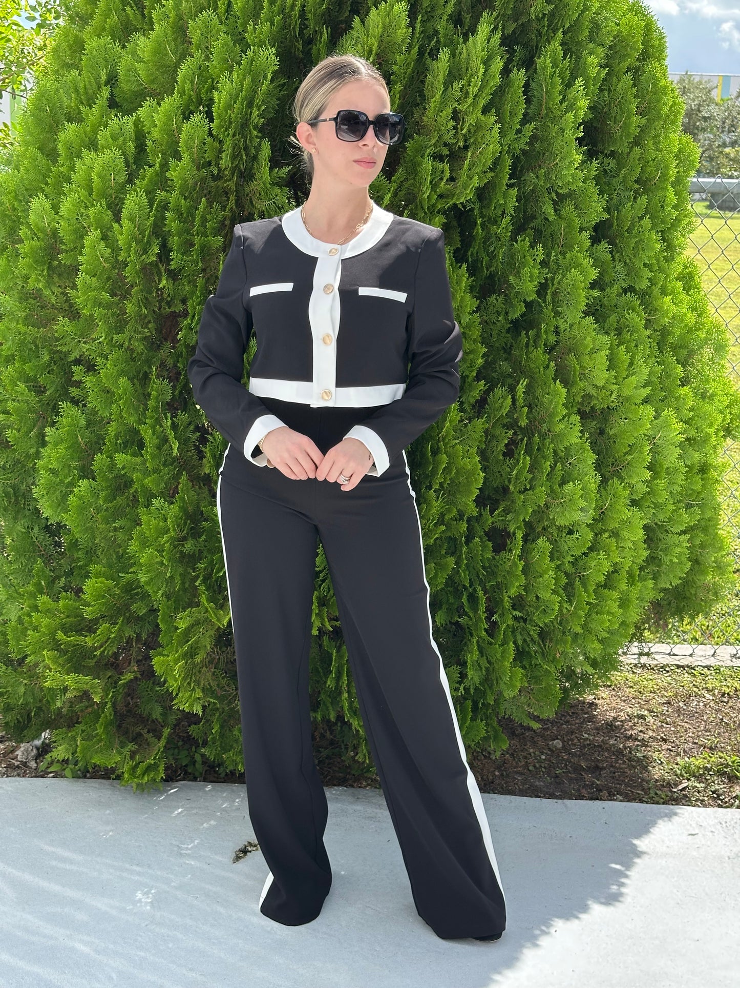 Bella long sleeve jacket and pants set