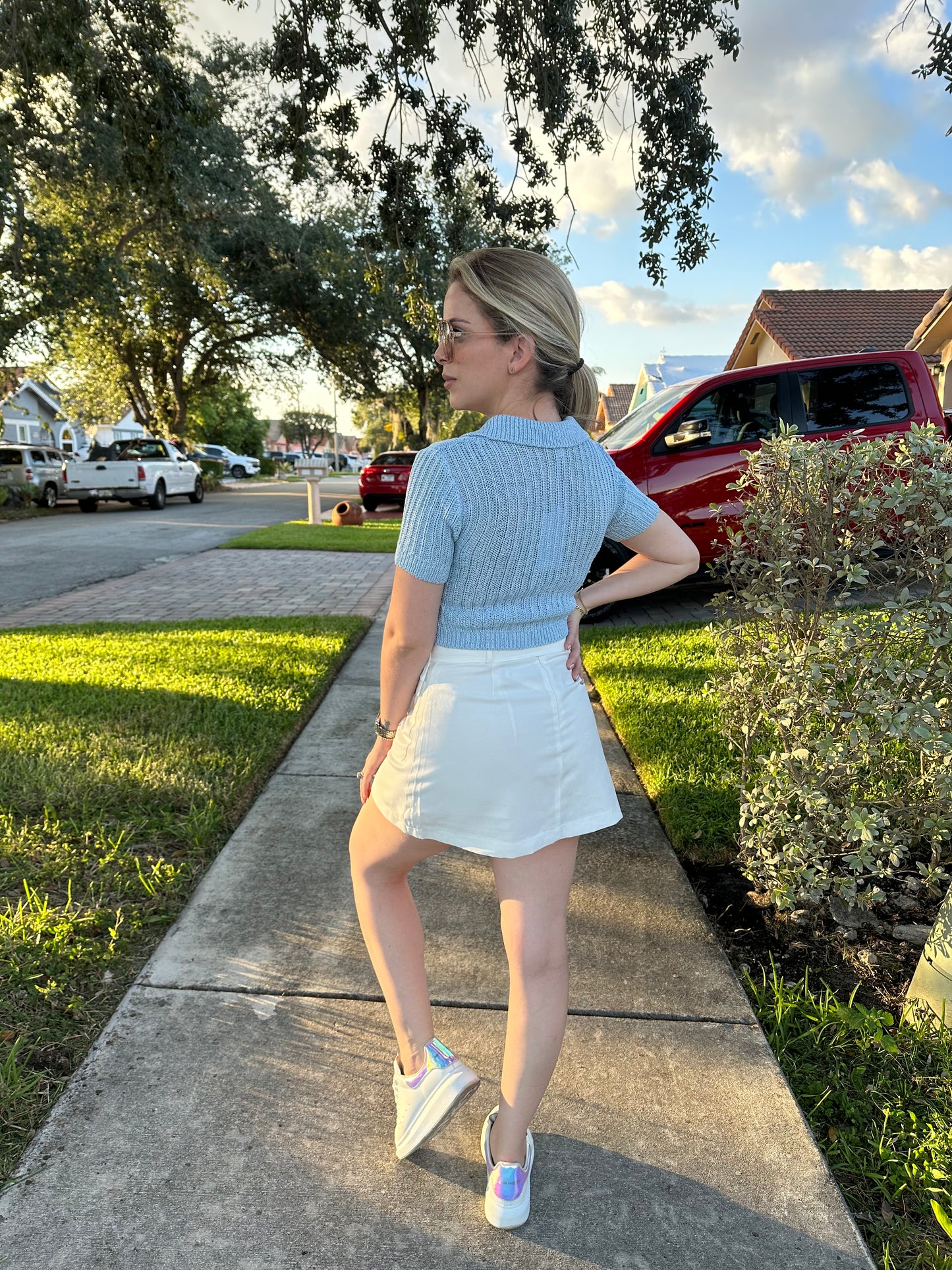 Cargo skirt white