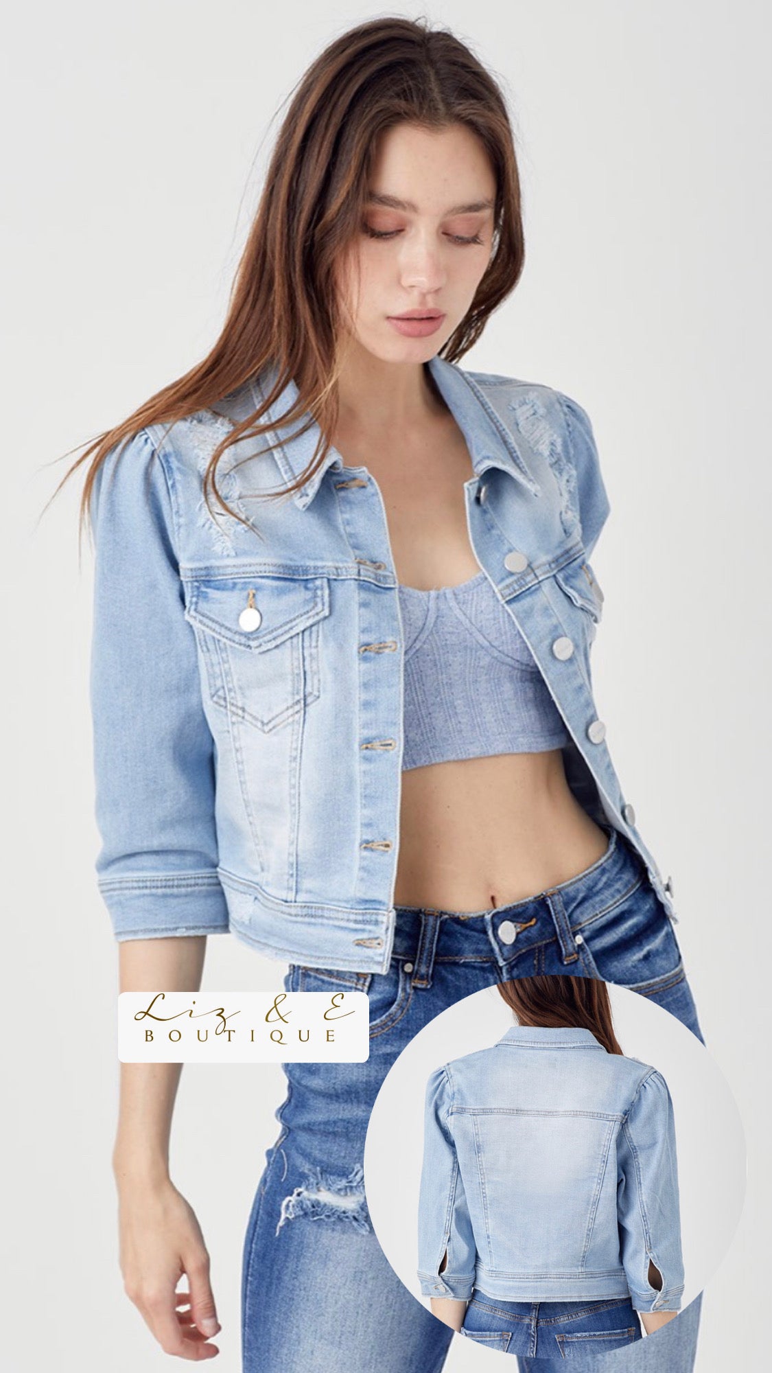 Risen light denim jacket