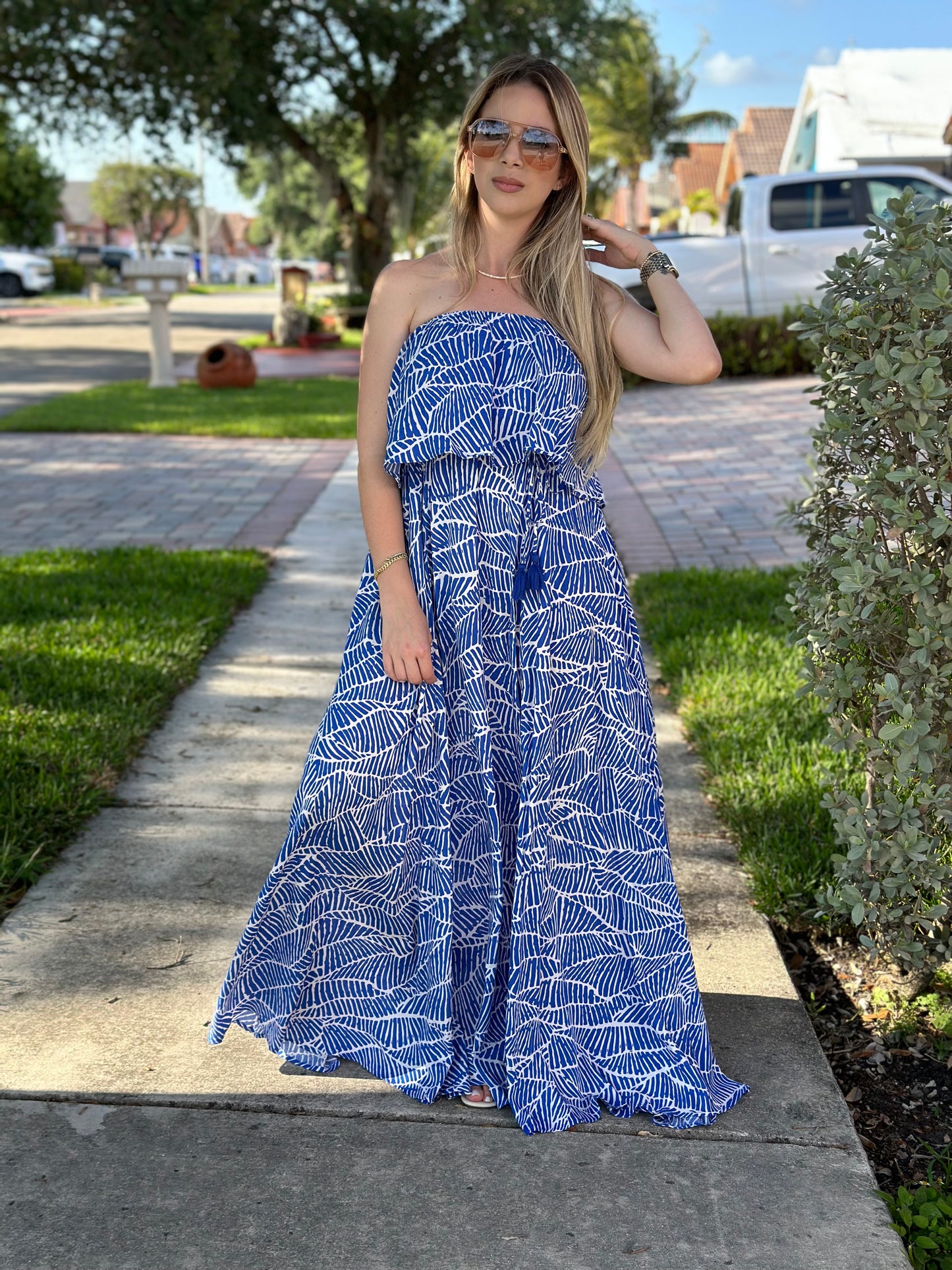 Azul maxi dress