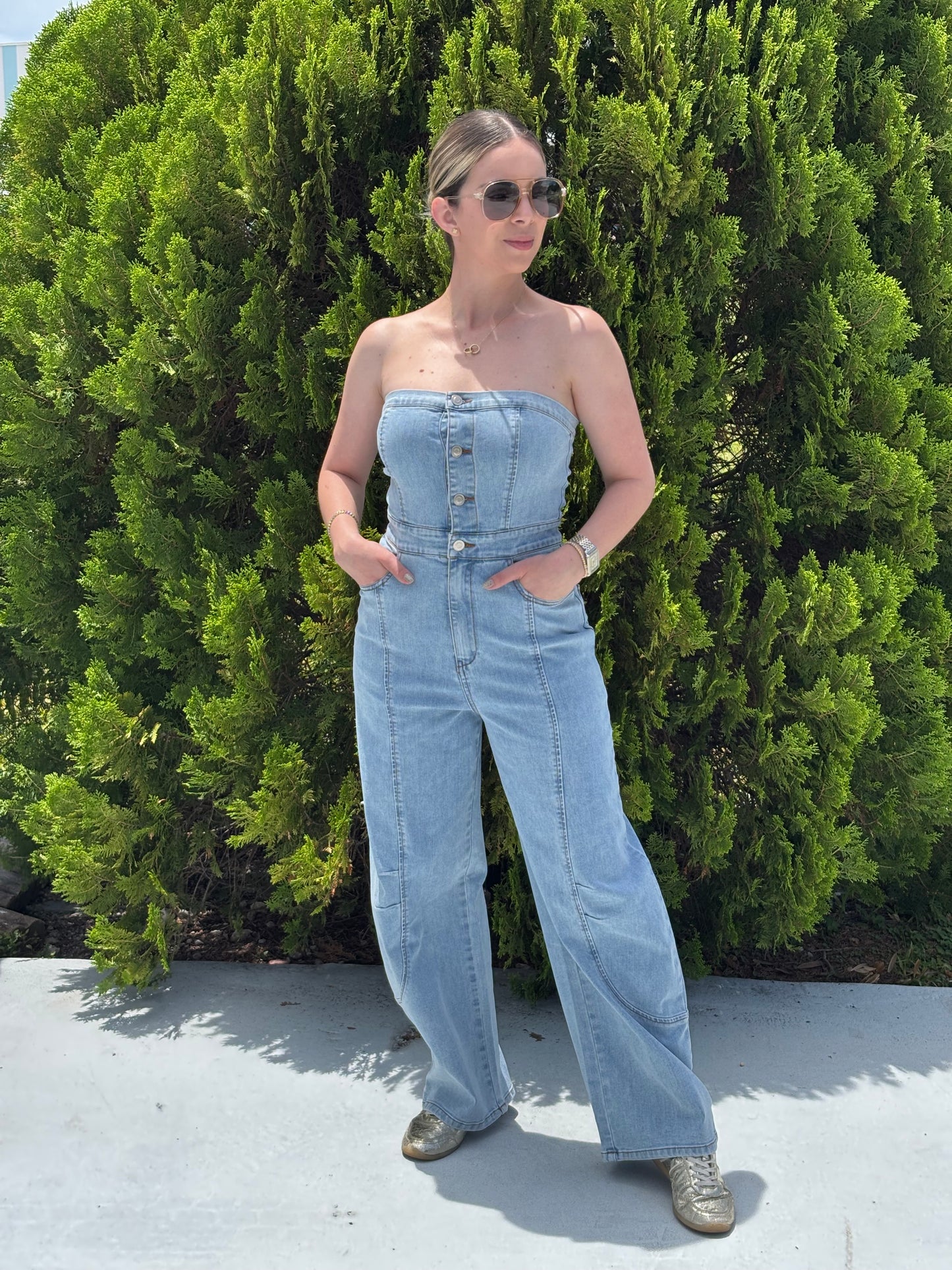 Denim jumpsuit
