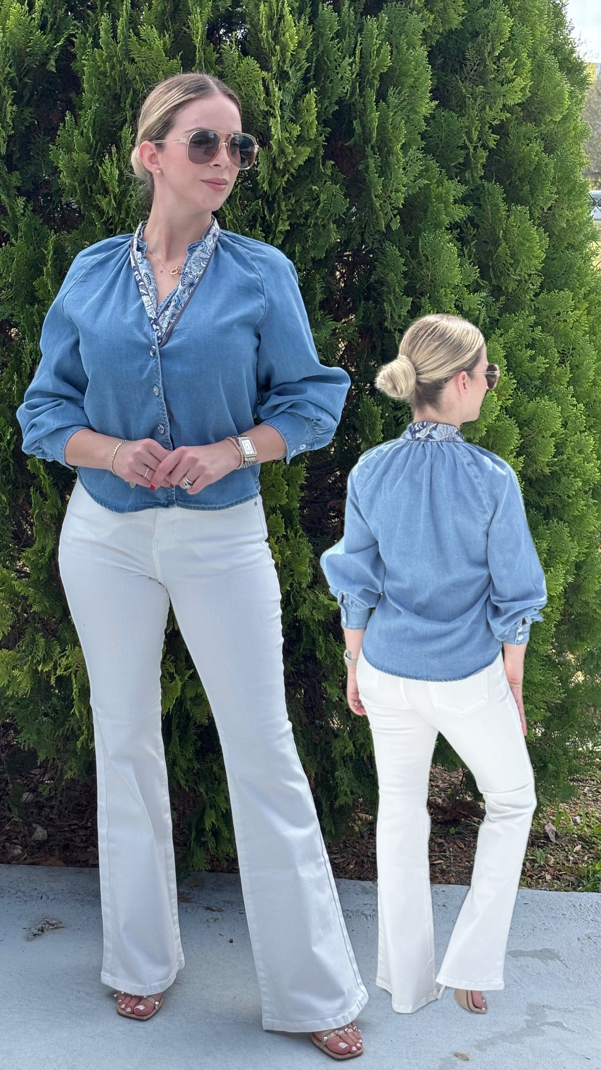 Melanie denim shirt