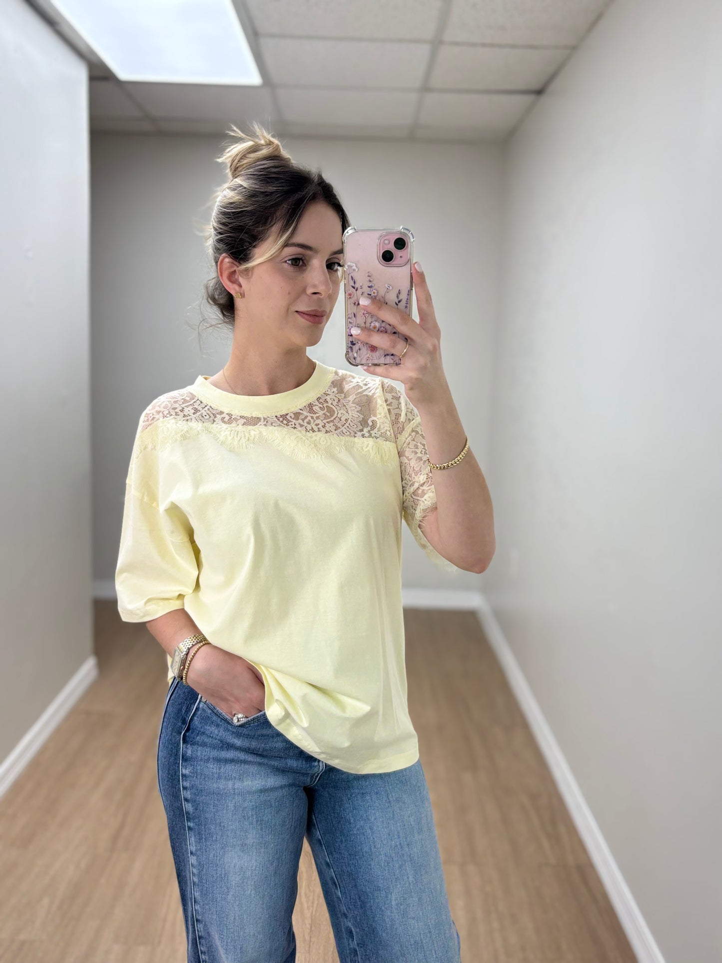 Tshirt con encaje