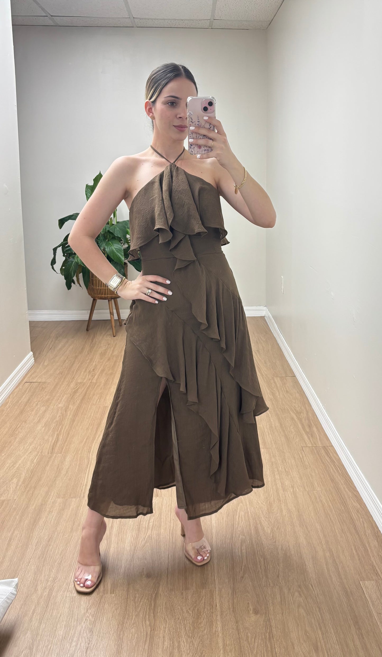 Jenine chocolate dress