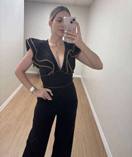Black denim Jumpsuit