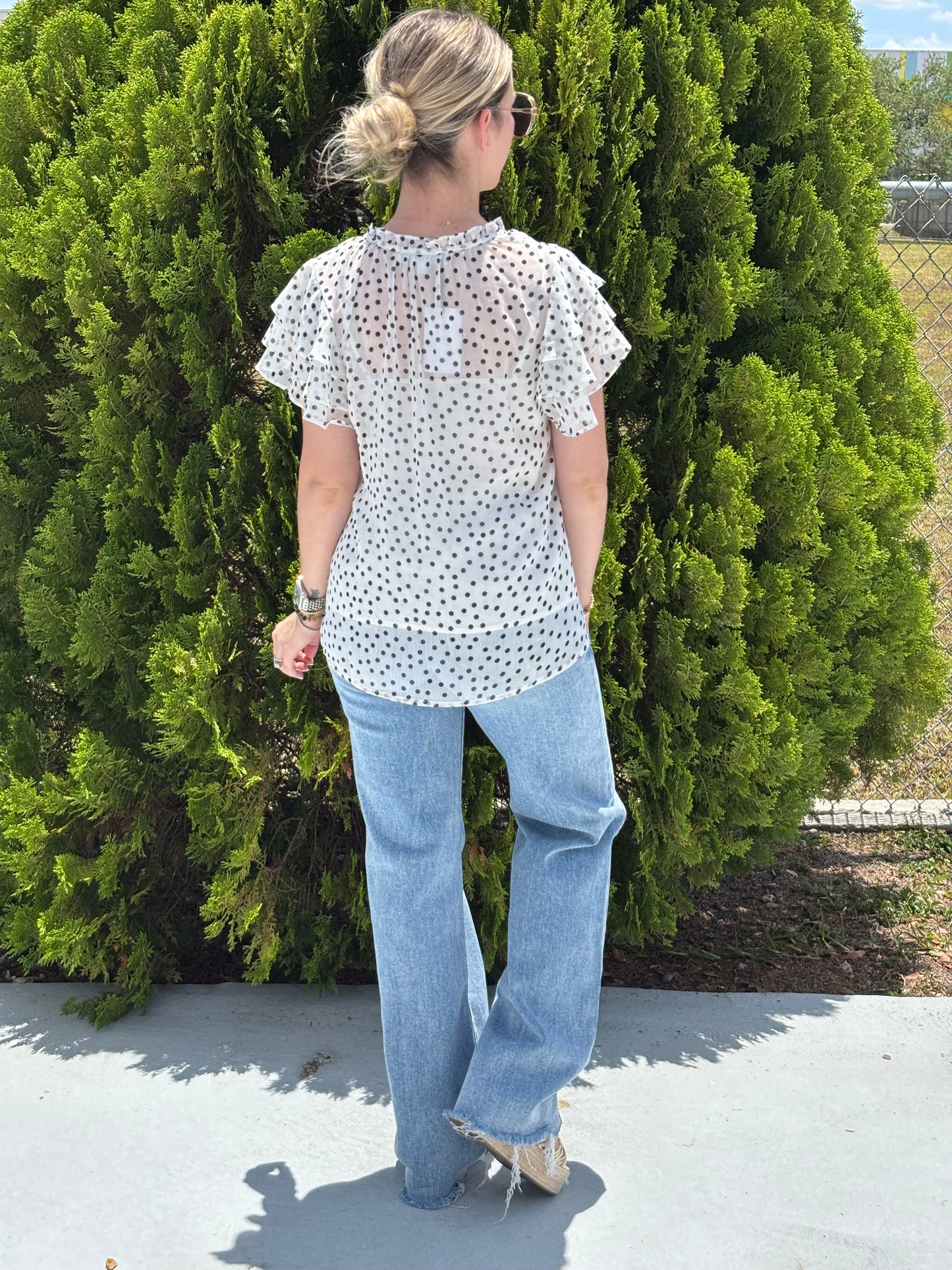 Polka dots blouse