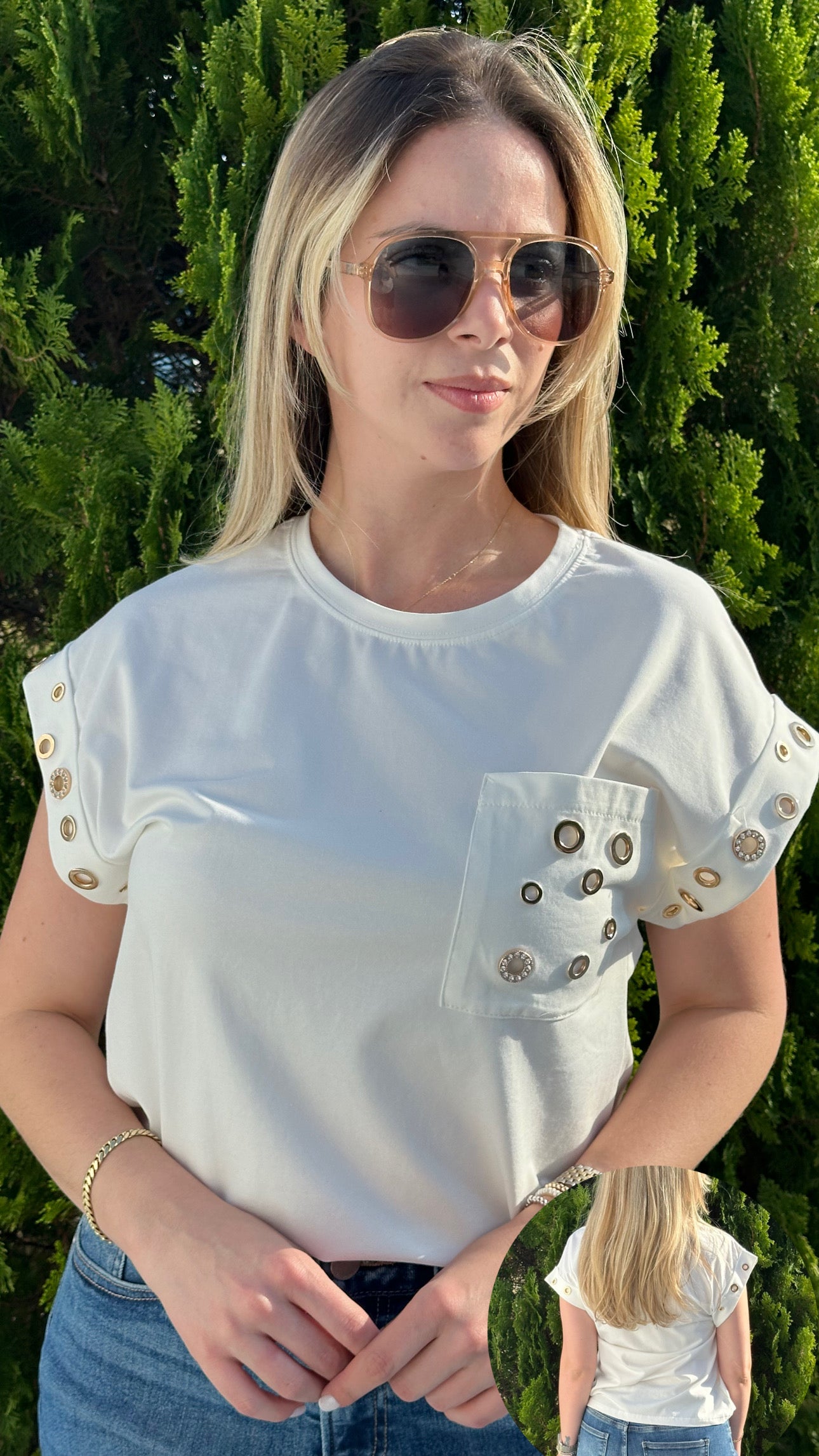 White pastel shirt