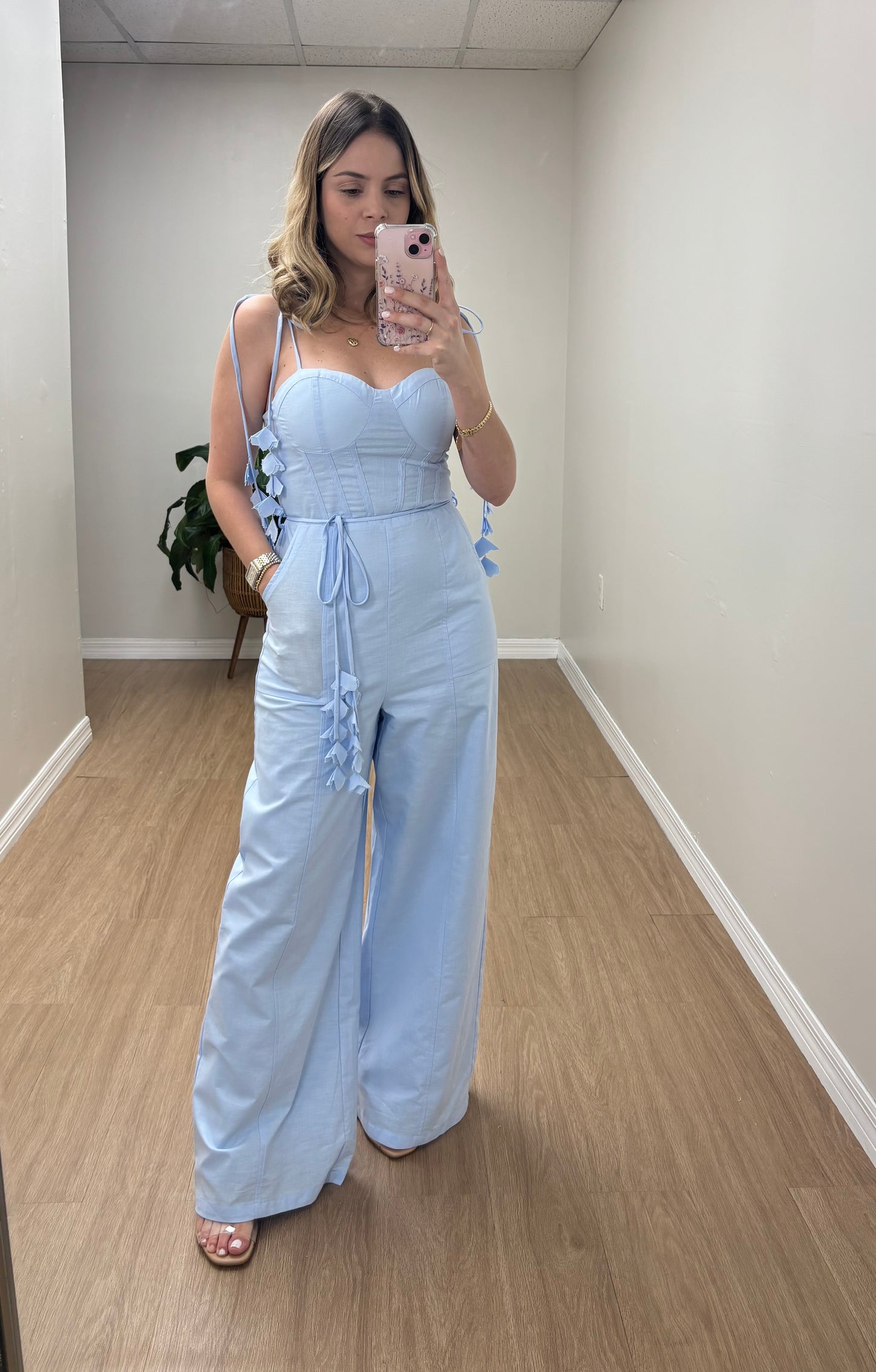 Caroline linen jumpsuit