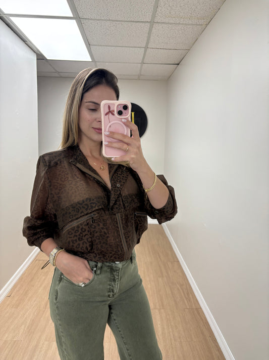 Animal print jacket