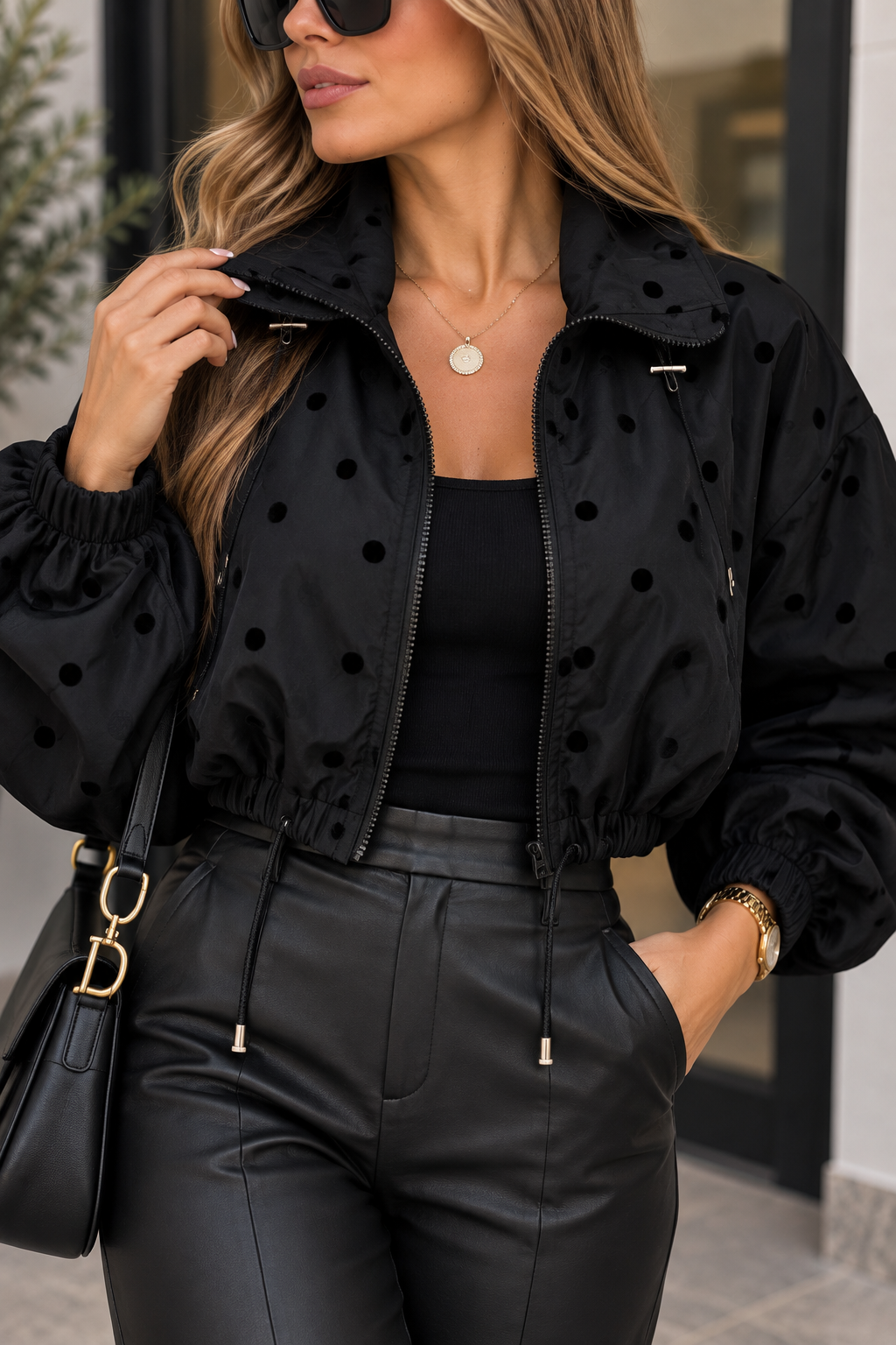 Black Polkadots jacket