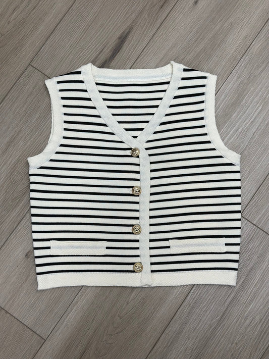 Stripes Sleeveless vest