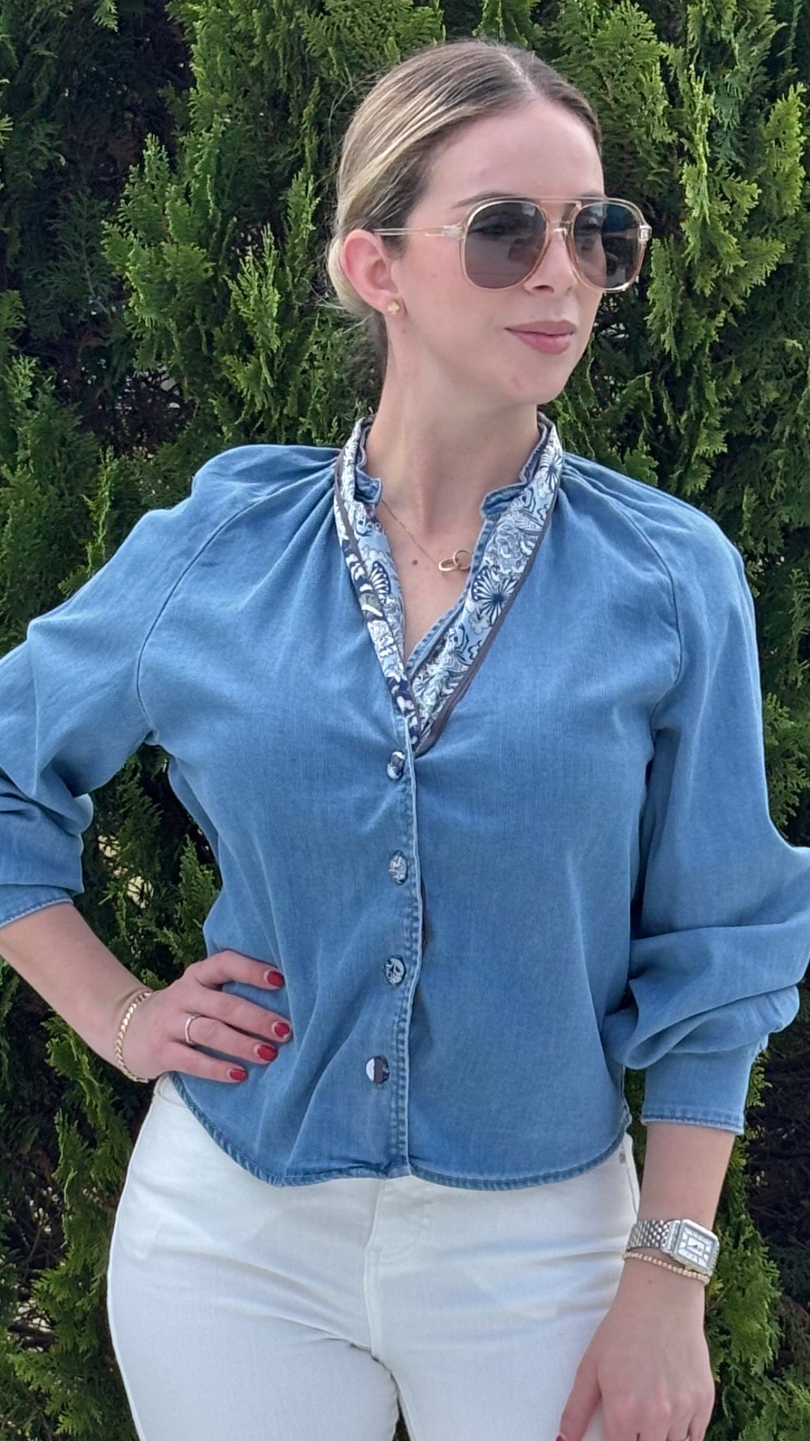 Melanie denim shirt