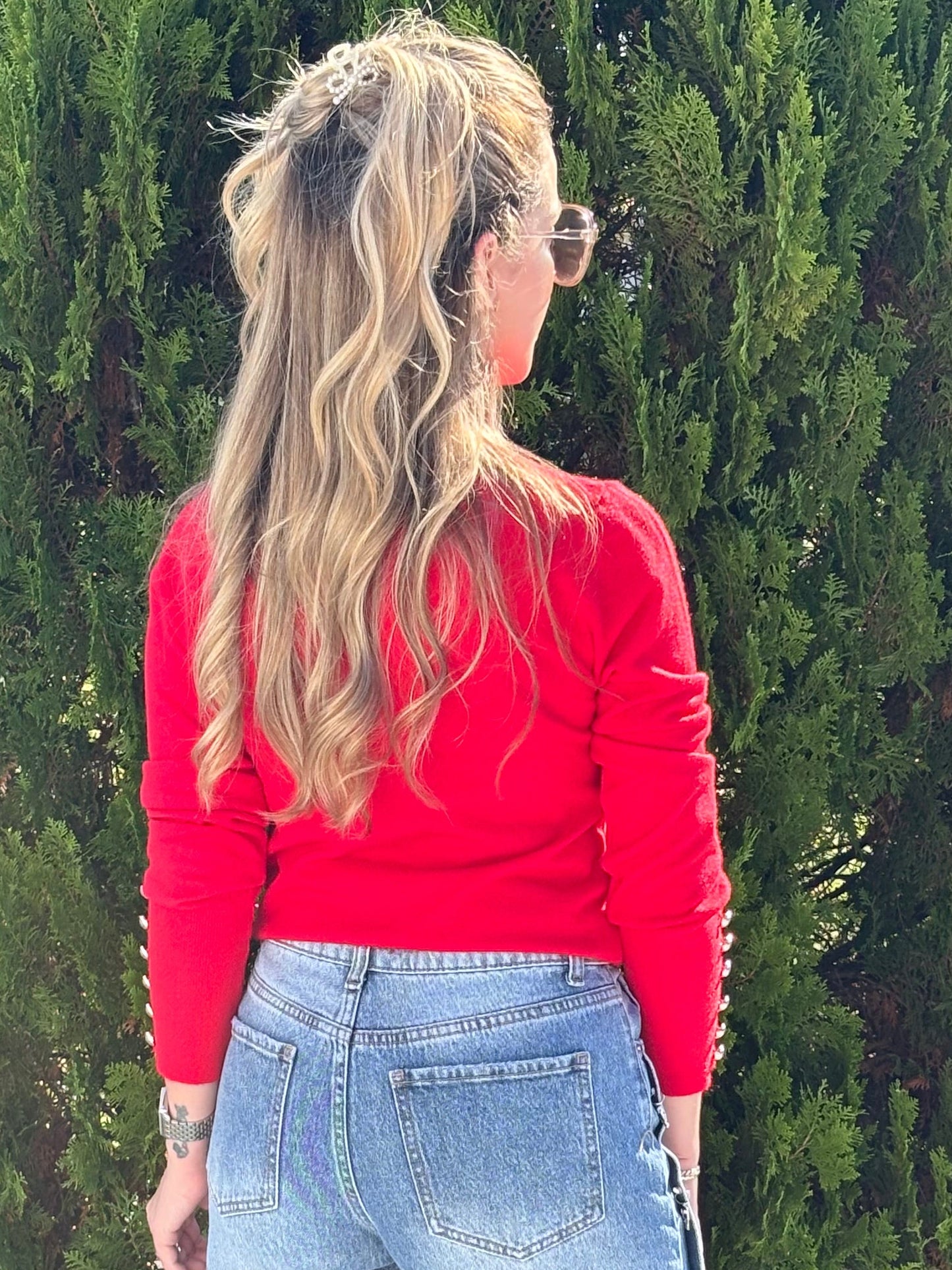 High neck sweater
