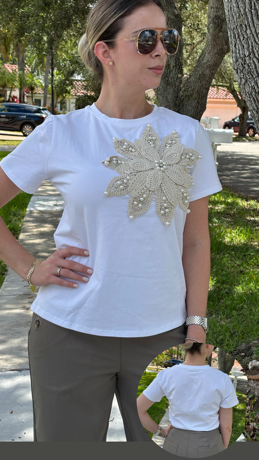 Pastel embroidery shirt