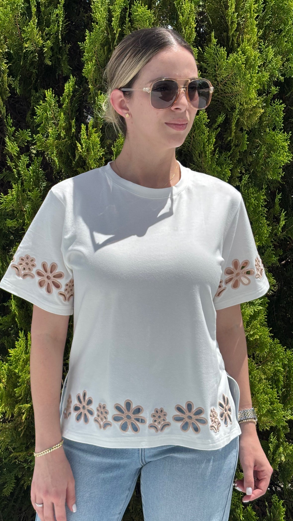 Alina top white