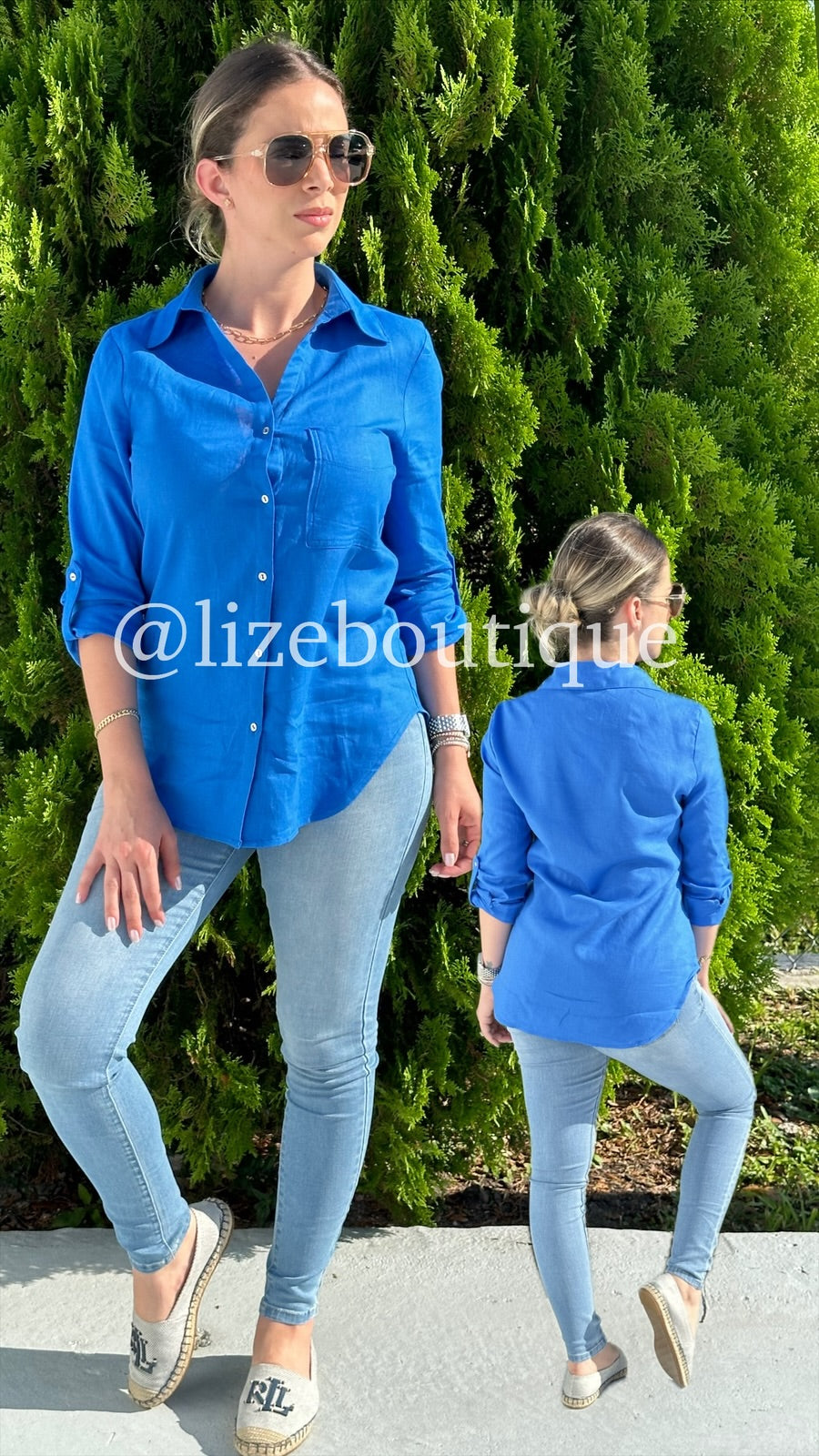 Long sleeve linen shirt