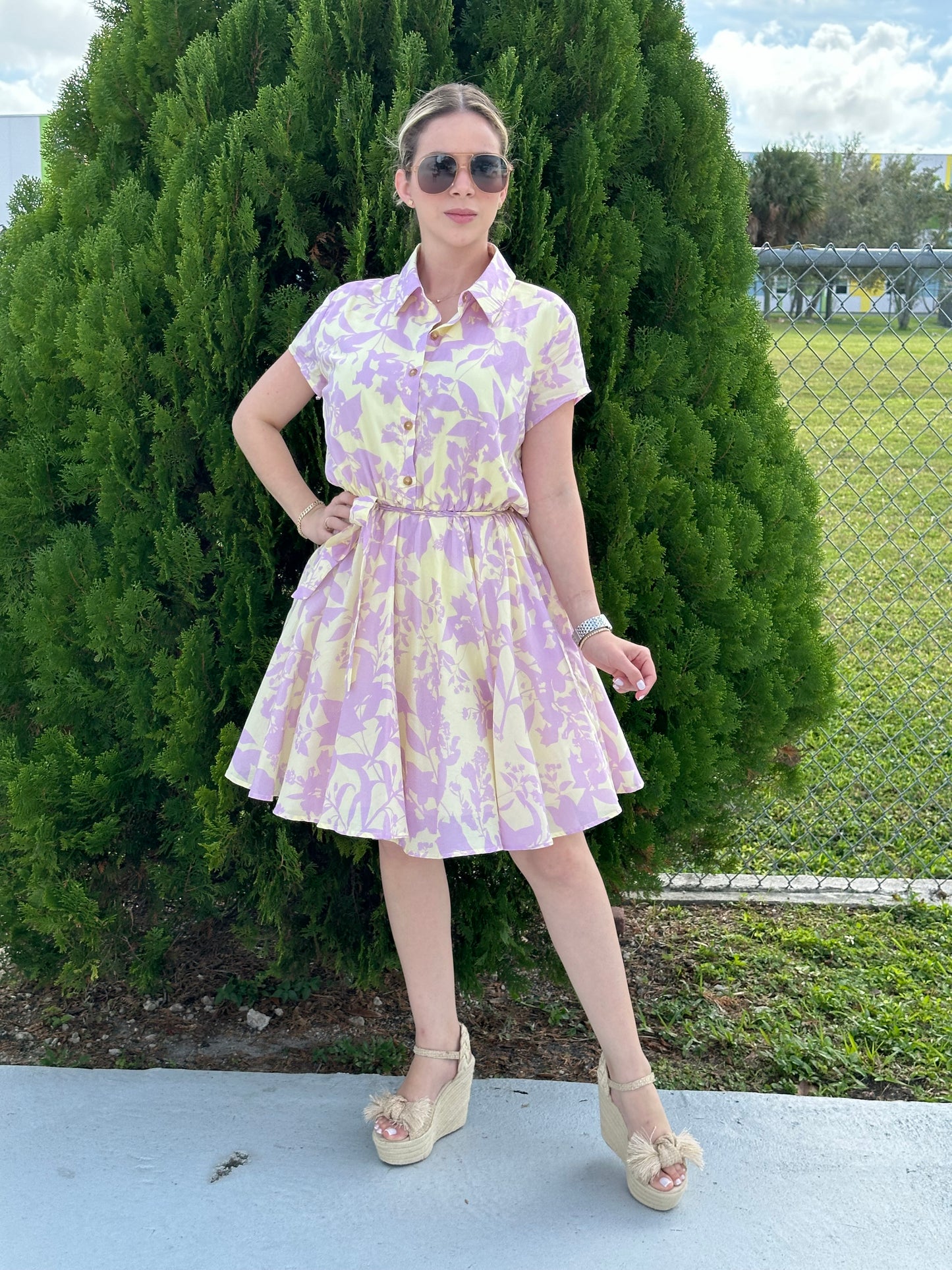 Livie dress yellow
