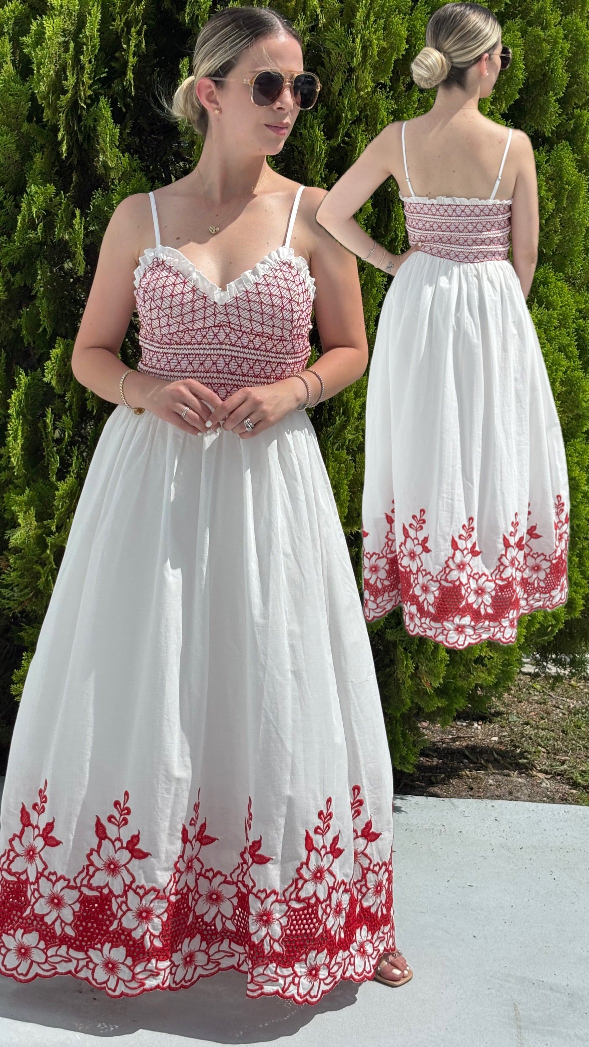Alma de Flores maxi dress