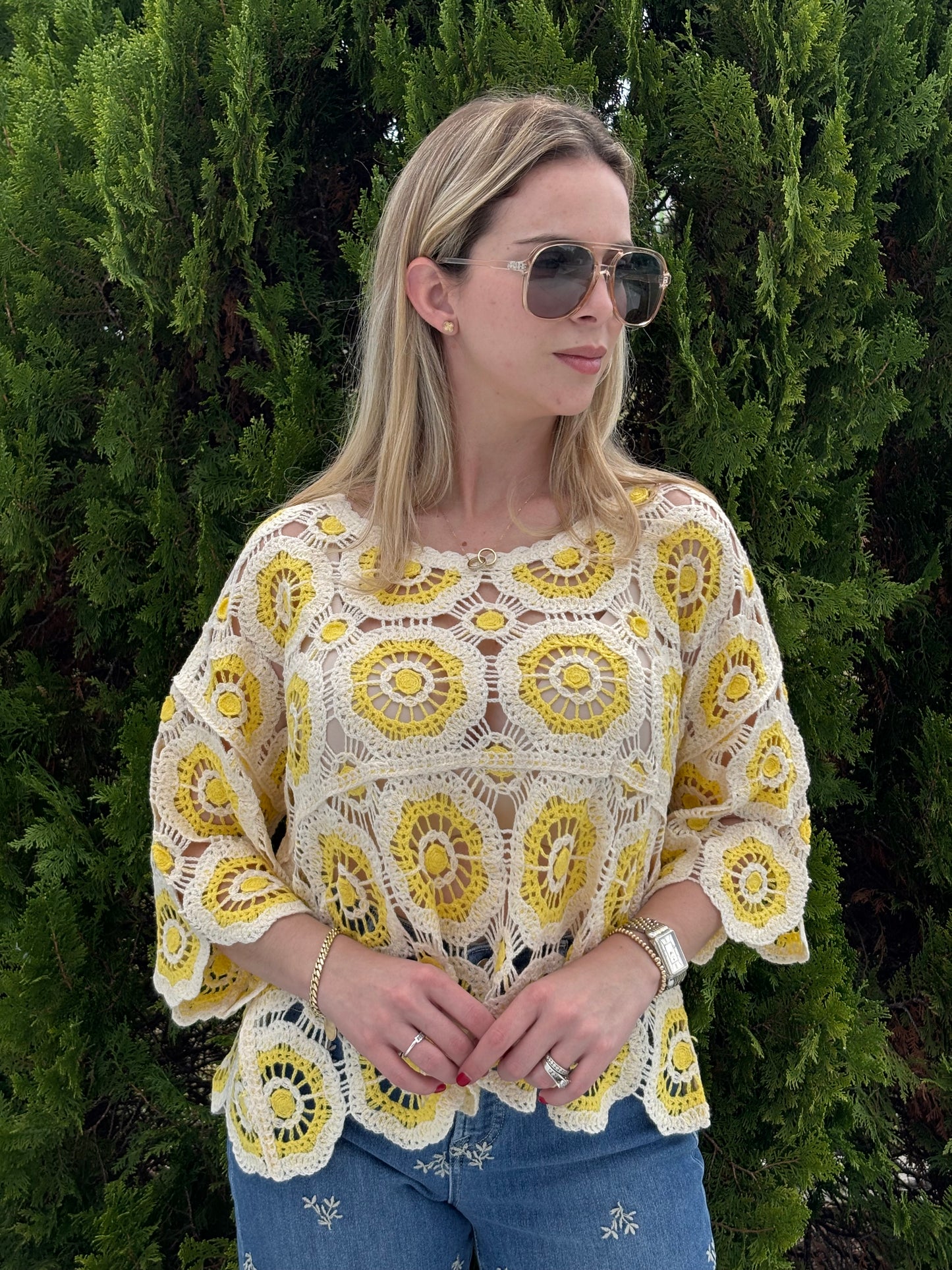 Embroidered top
