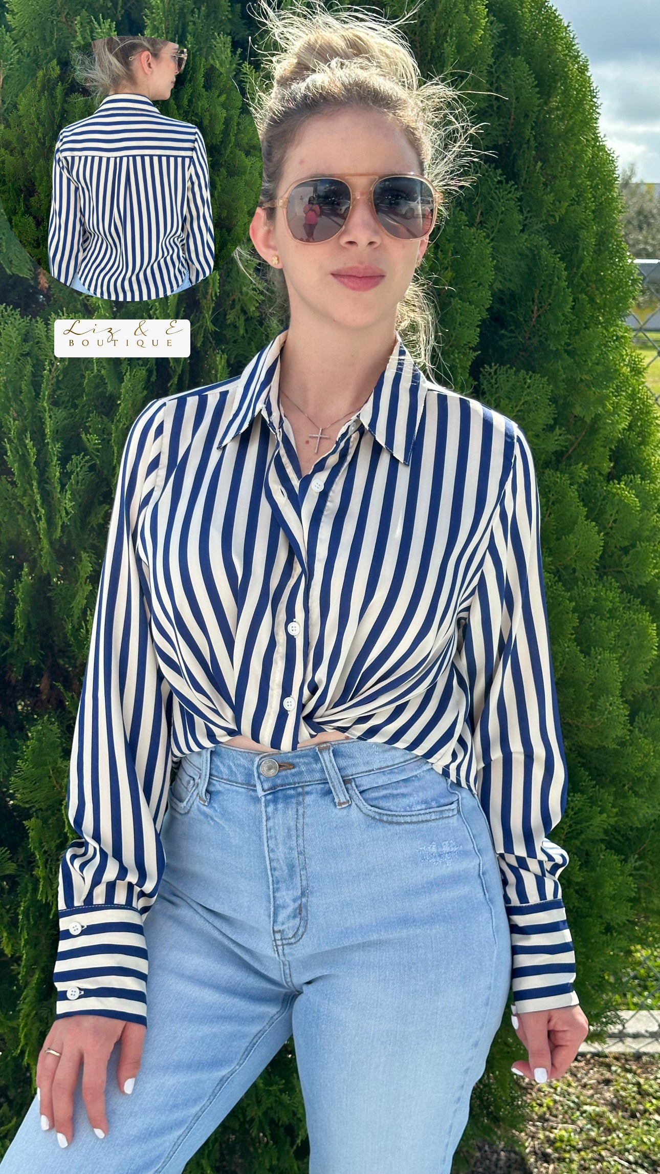 Blue stripes