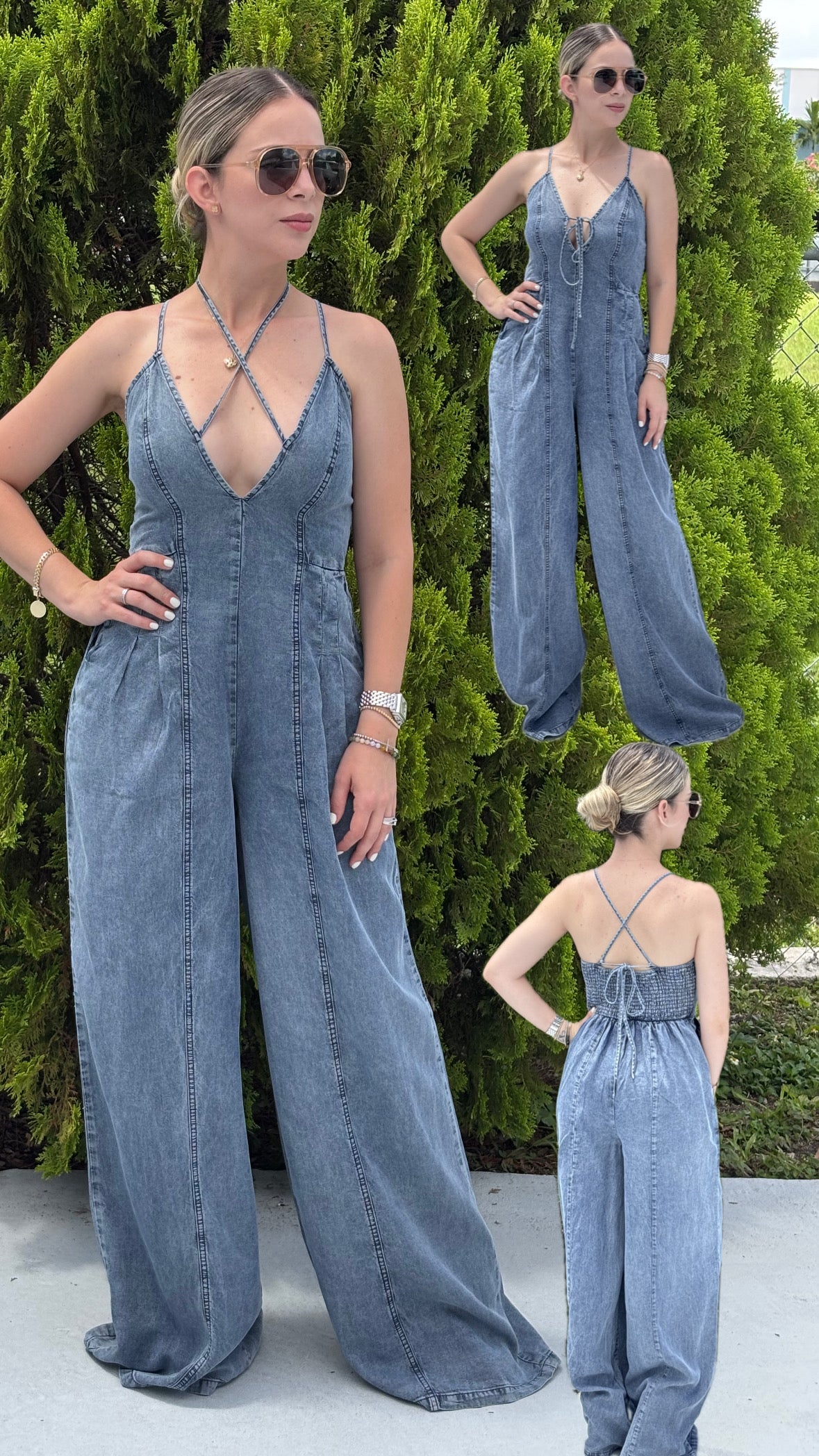 Eliana denim jumpsuit