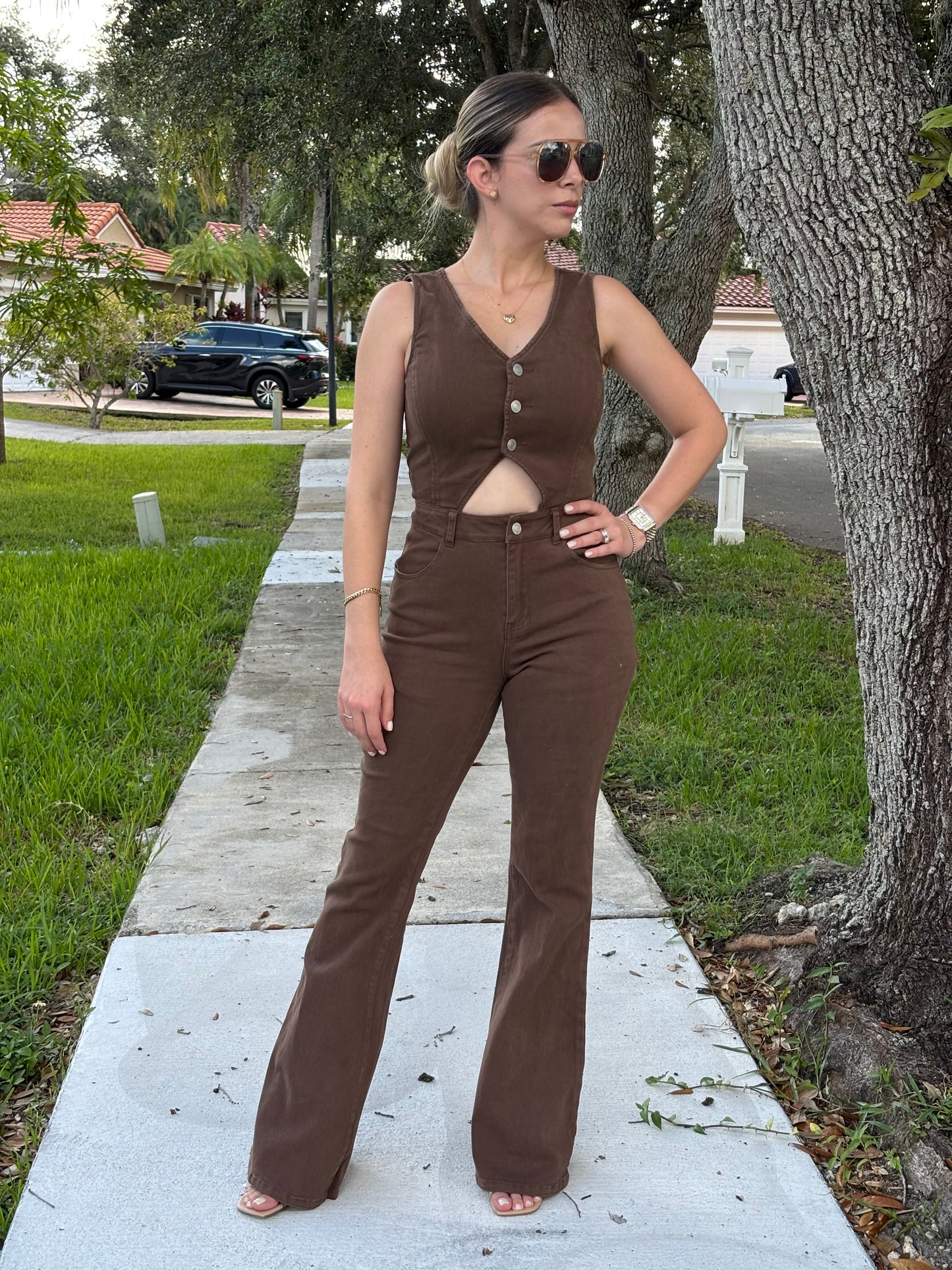 Chocolate Jumpsuit