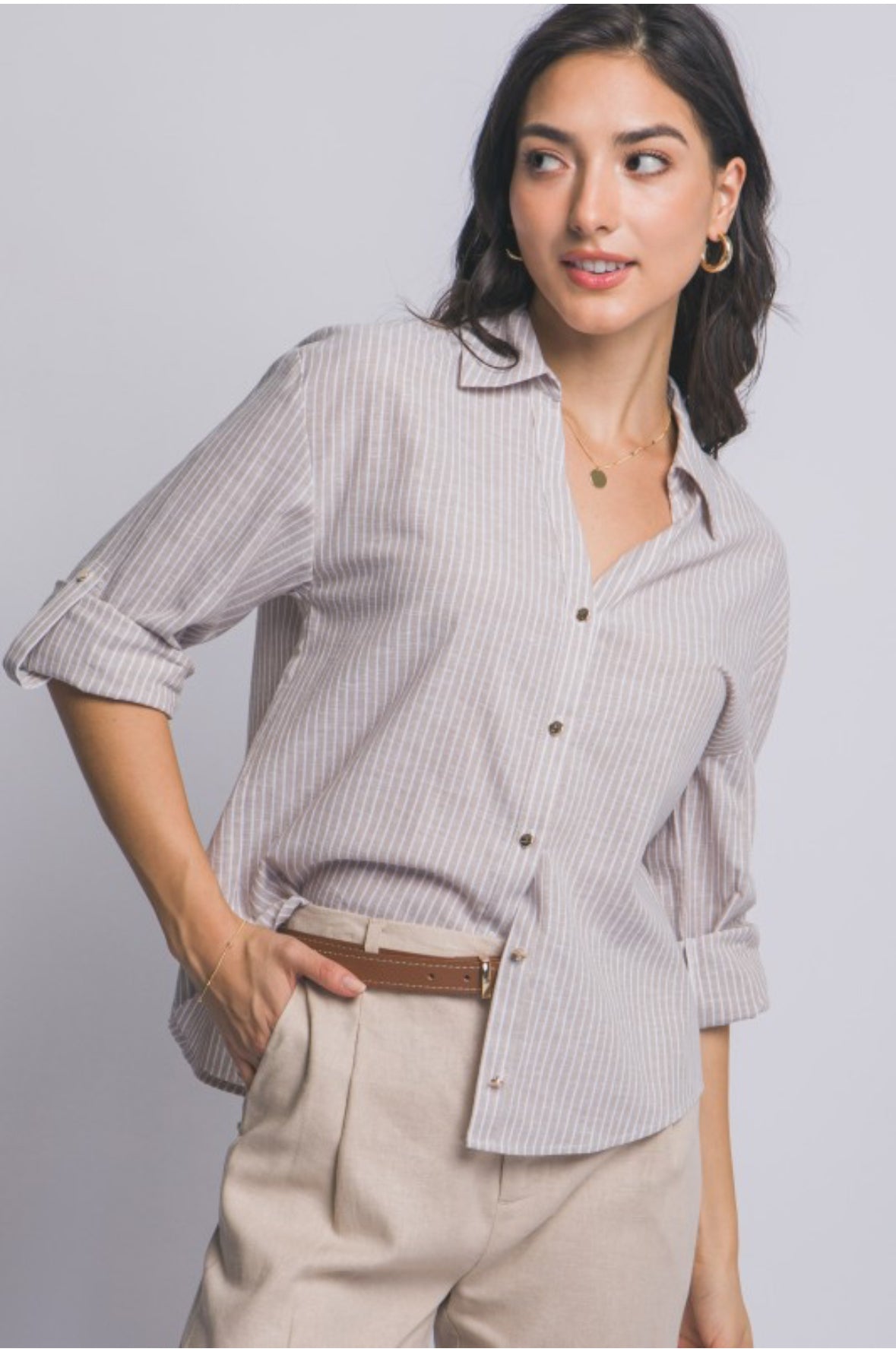 Linens blend shirt