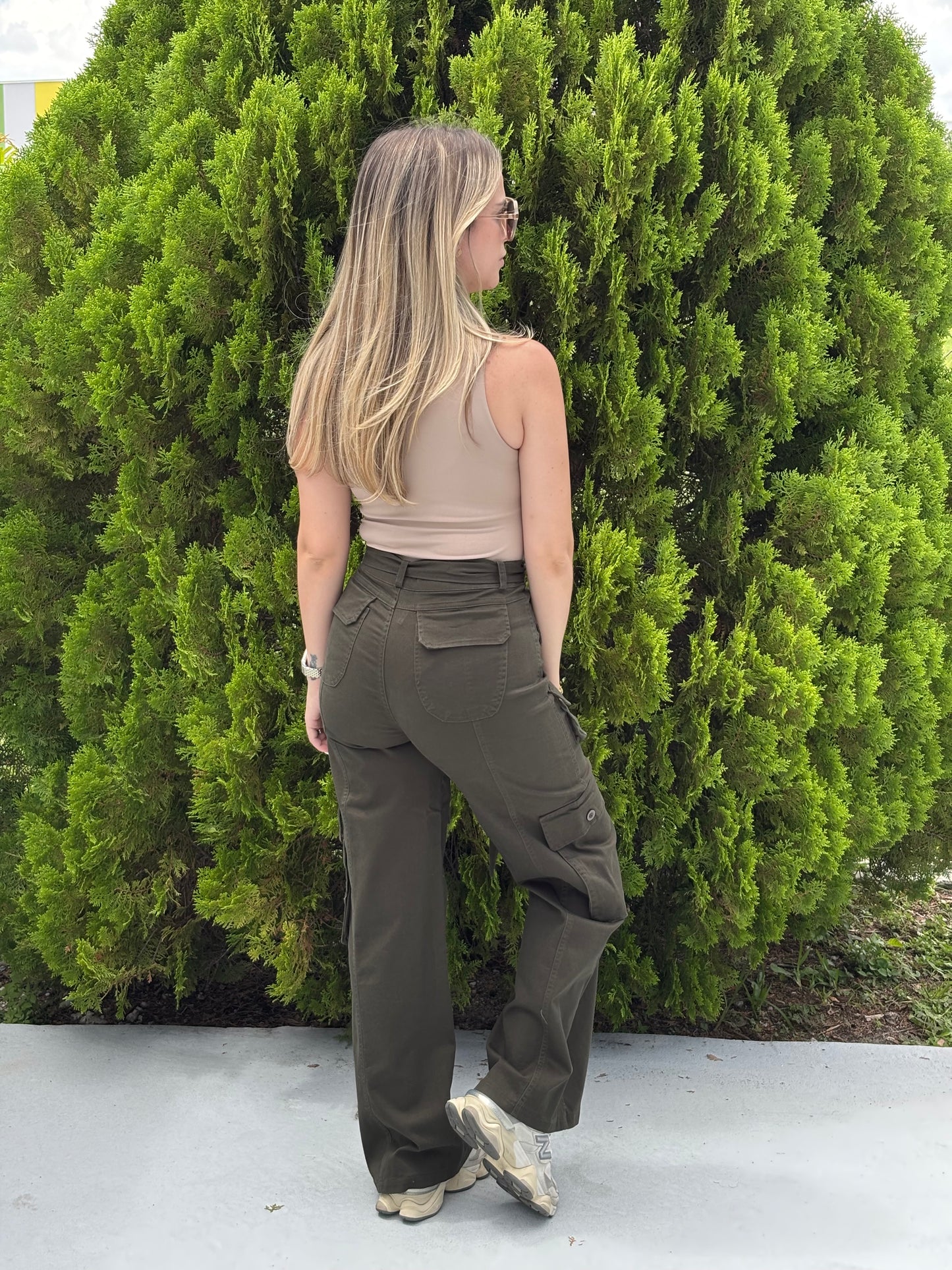 Olive cargo pants