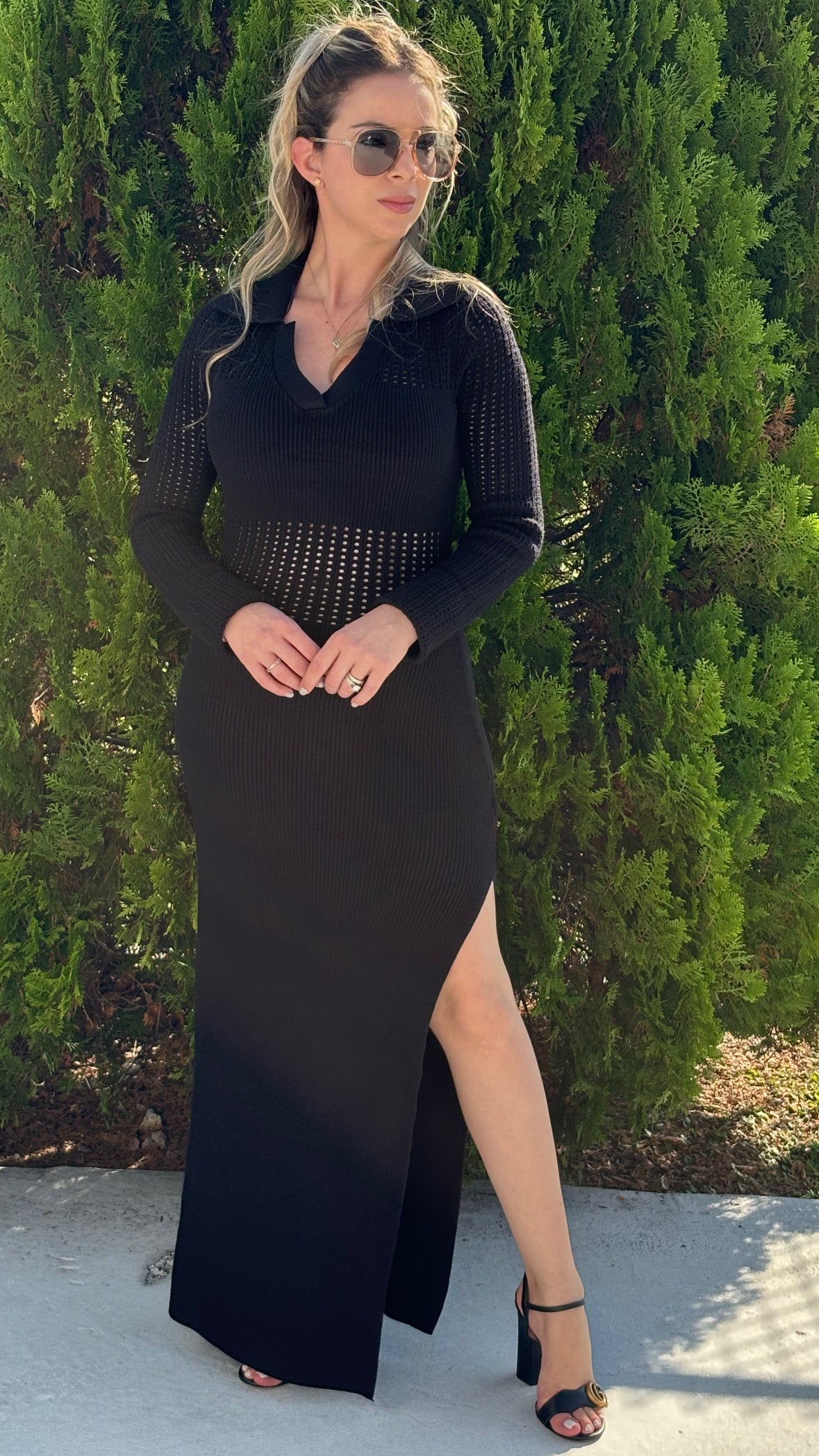 Julia crochet maxi dress