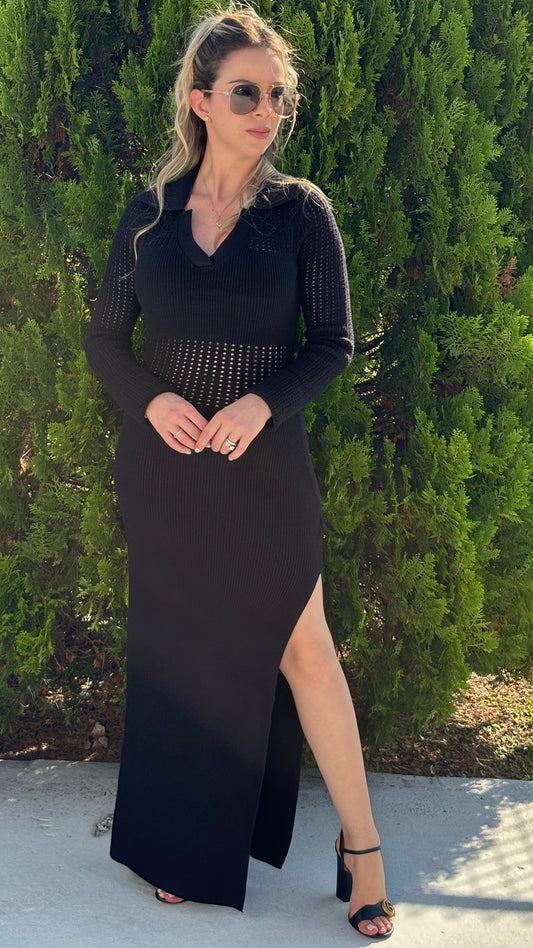 Julia crochet maxi dress