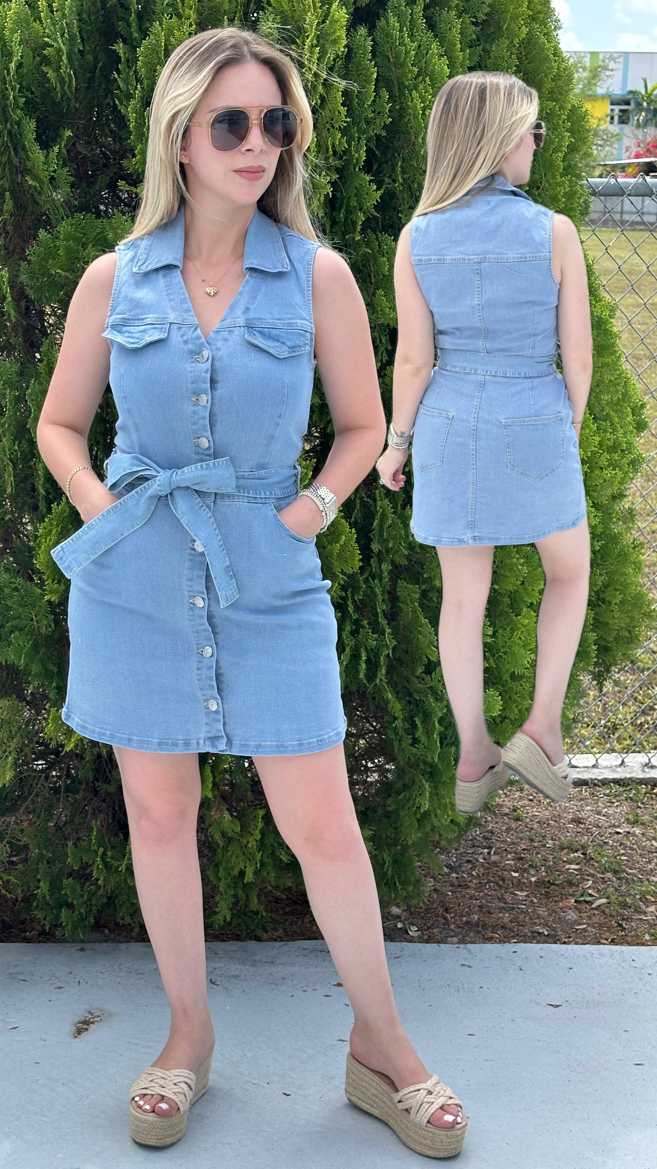Denim dress