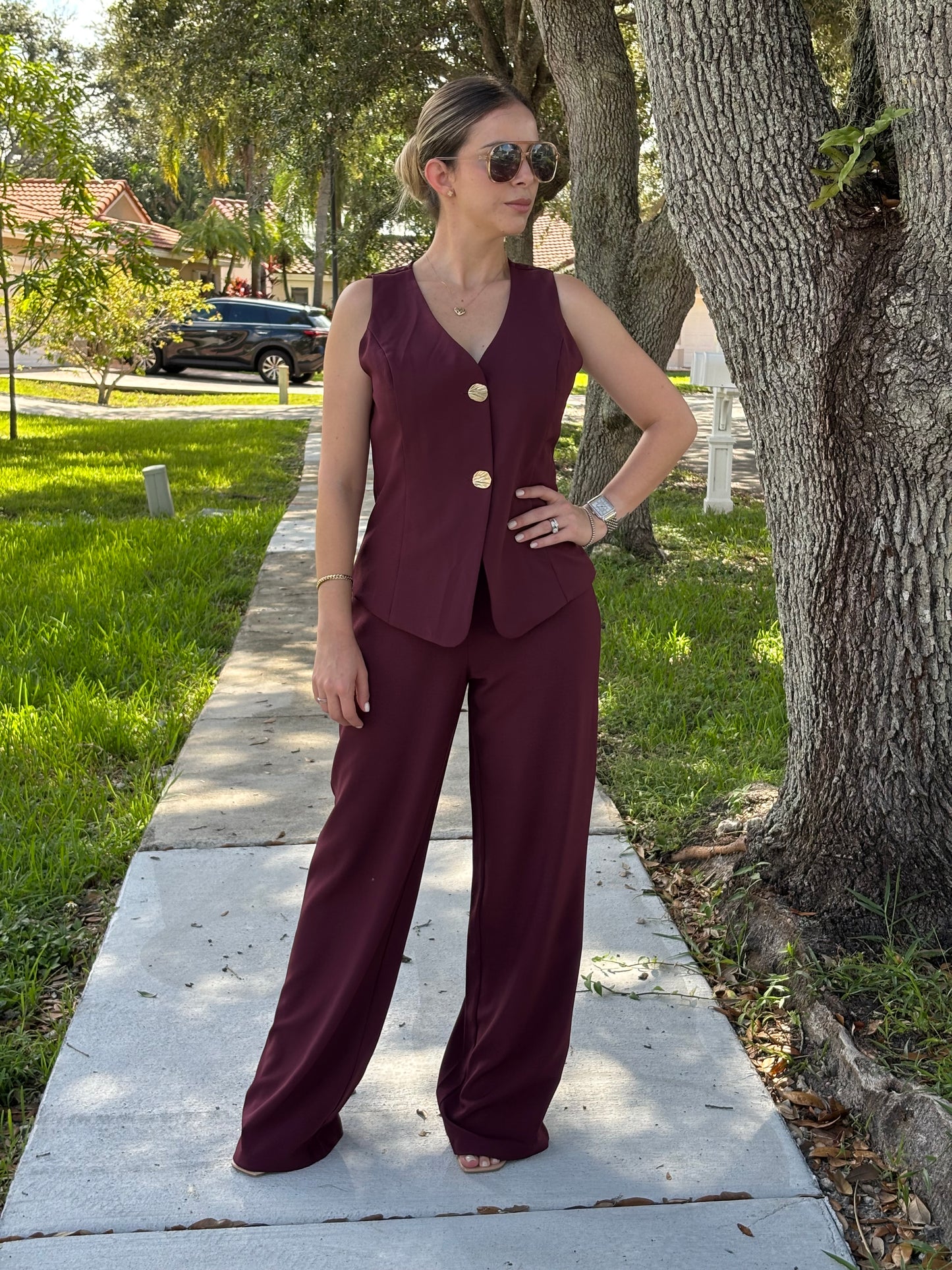 Burgundy set