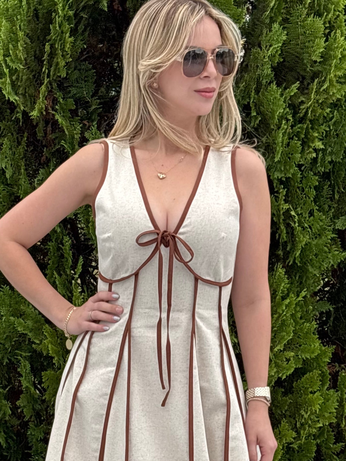 Arianna linen maxi dress