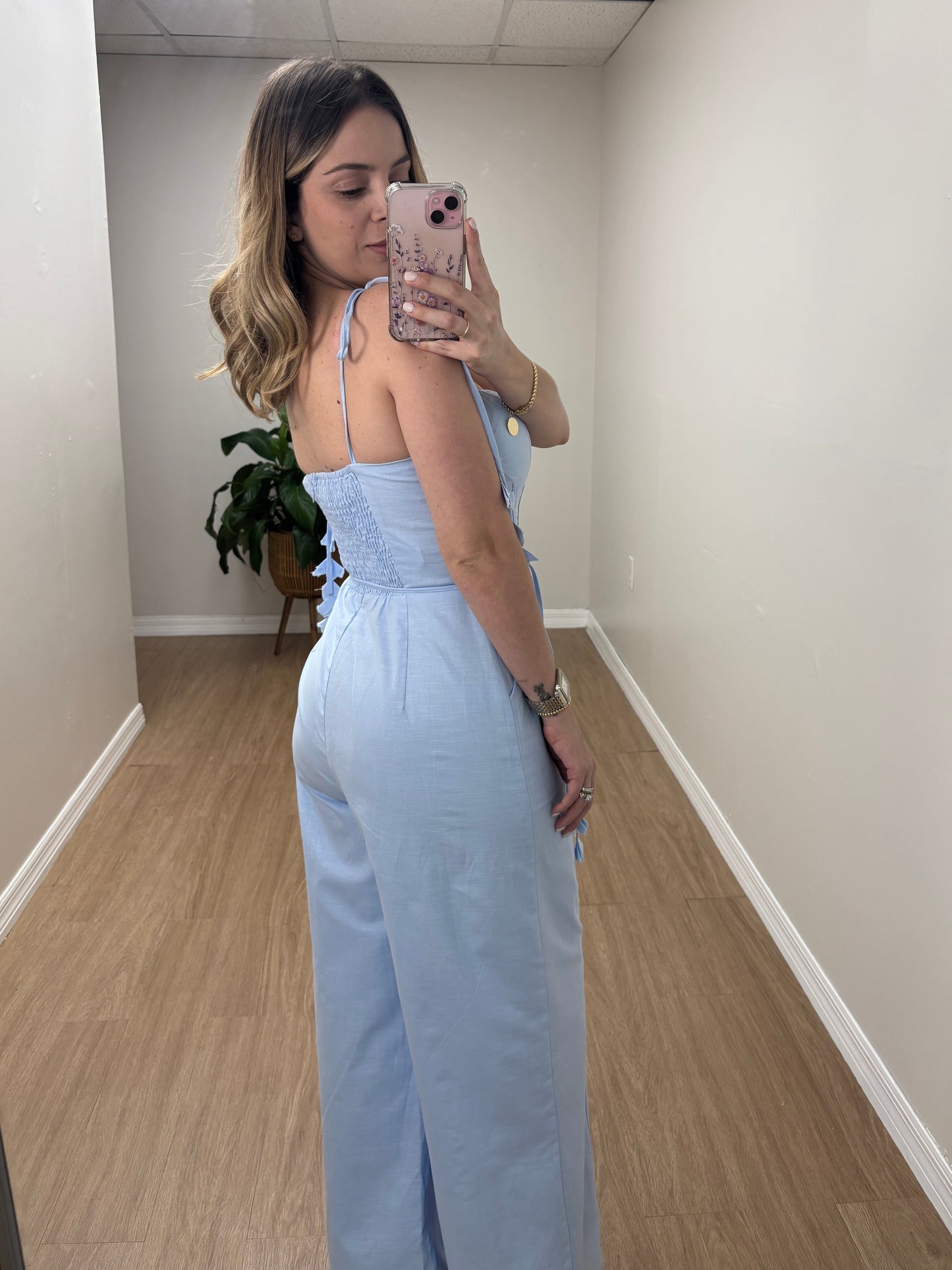 Caroline linen jumpsuit