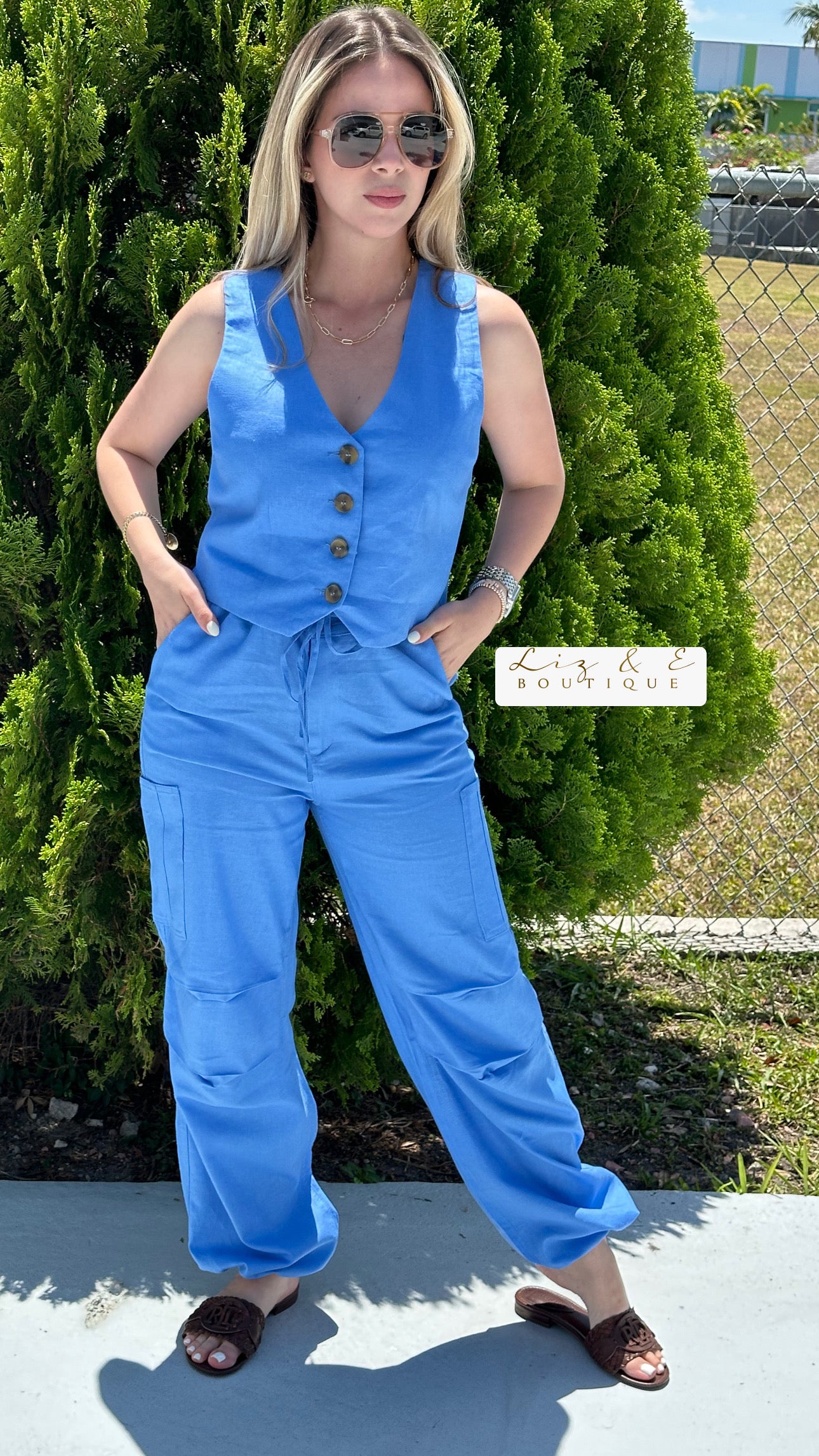 Amanda in blue