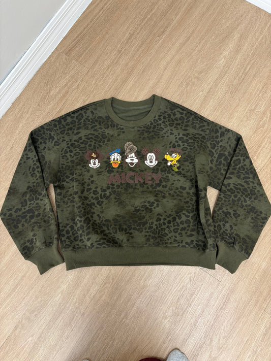 Animal print friends sweater