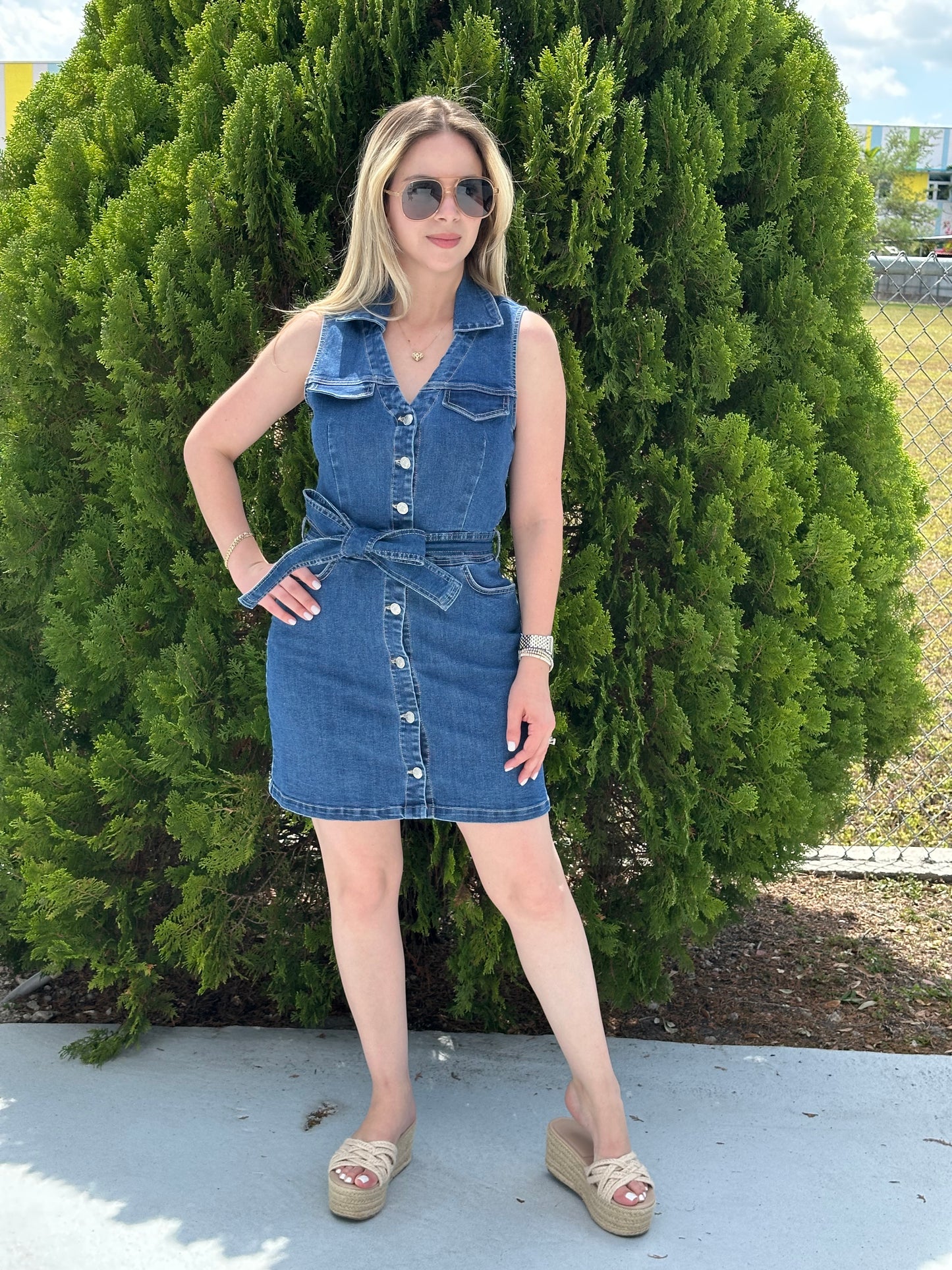 Denim dress