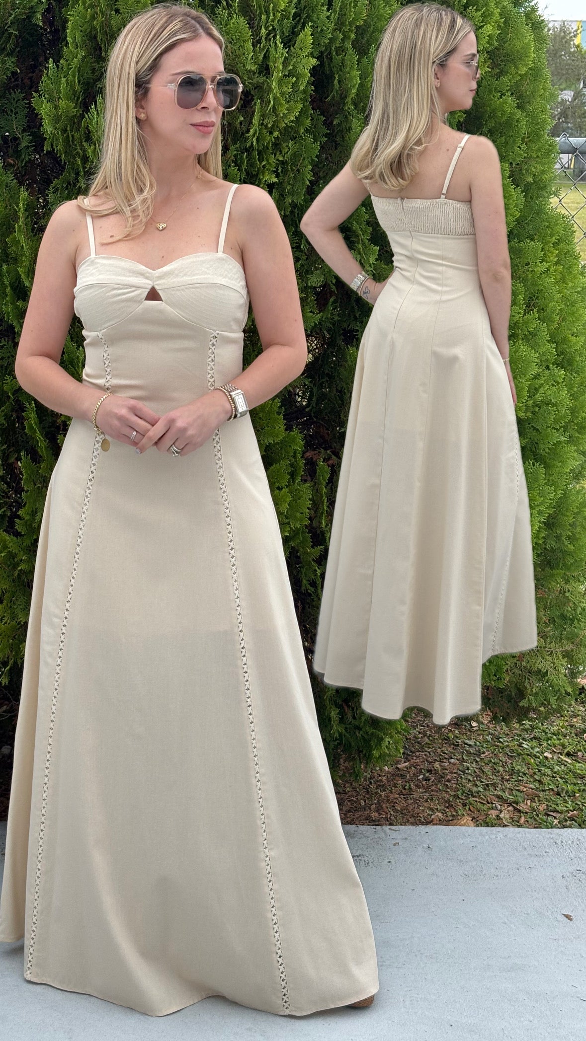 Emily linen maxi dress