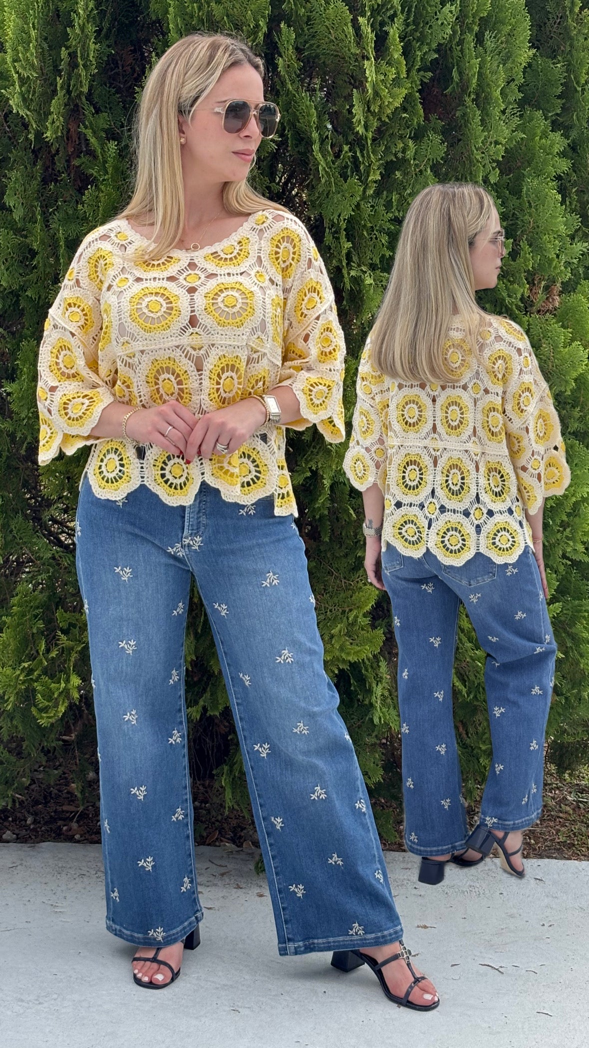 Embroidered top