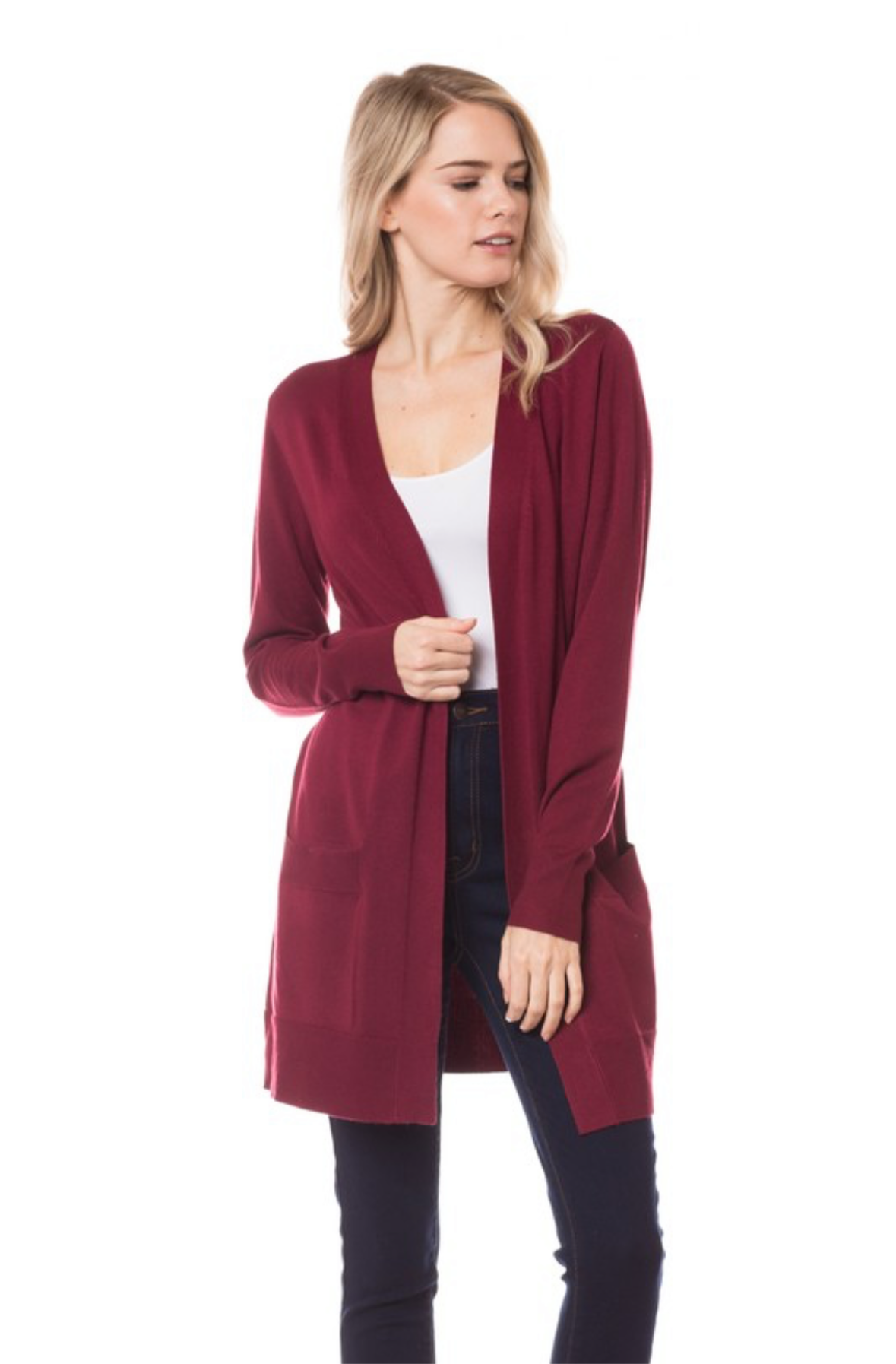 Cielo Cardigan Burgundy