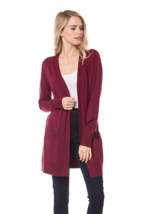 Cielo Cardigan Burgundy