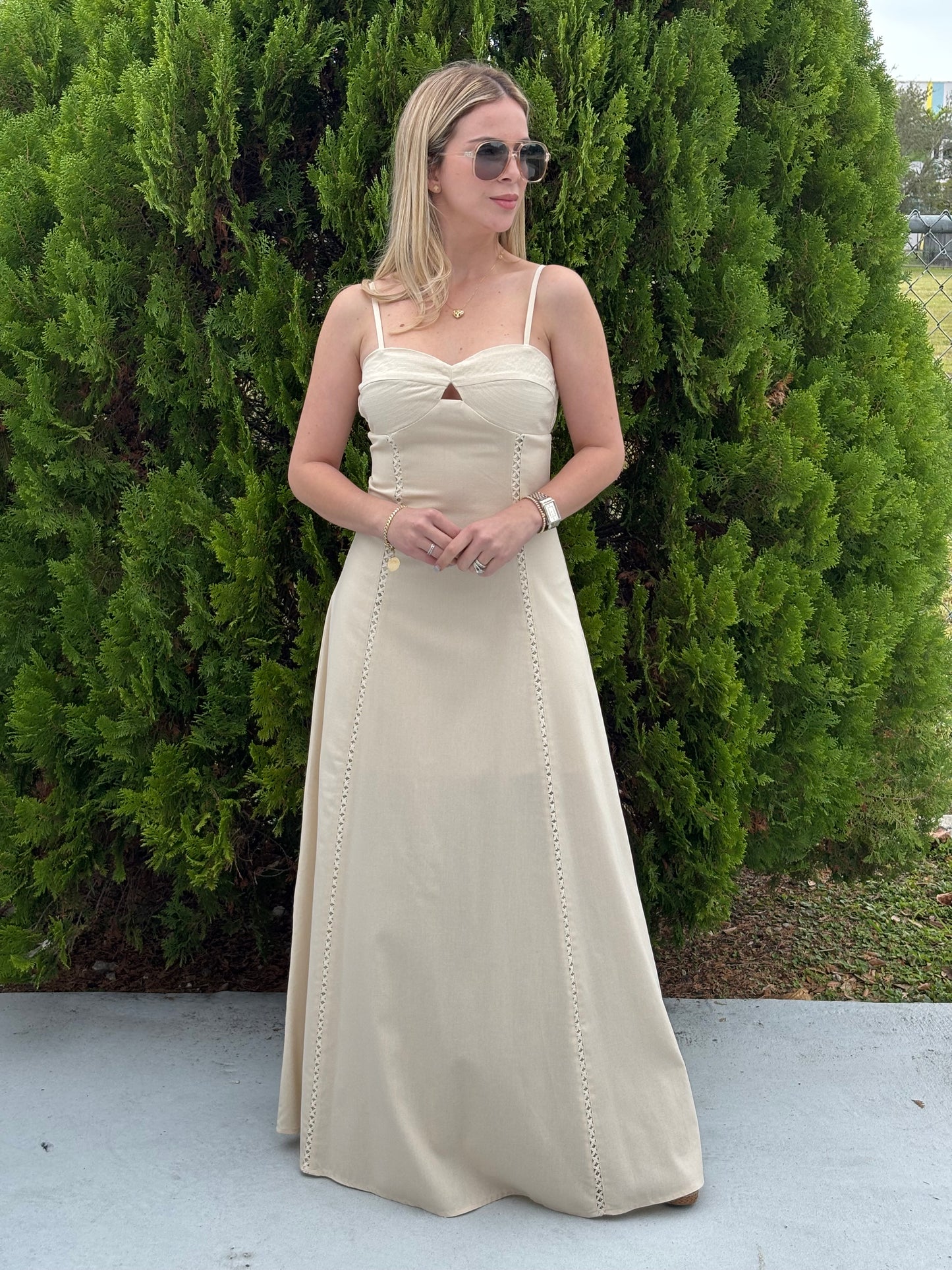 Emily linen maxi dress