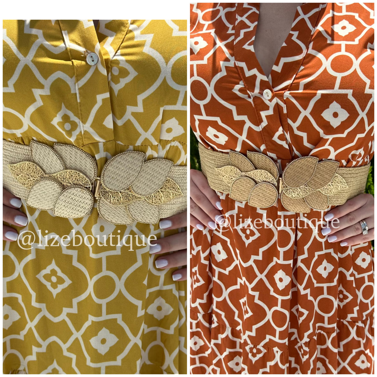 Golden leaf belt